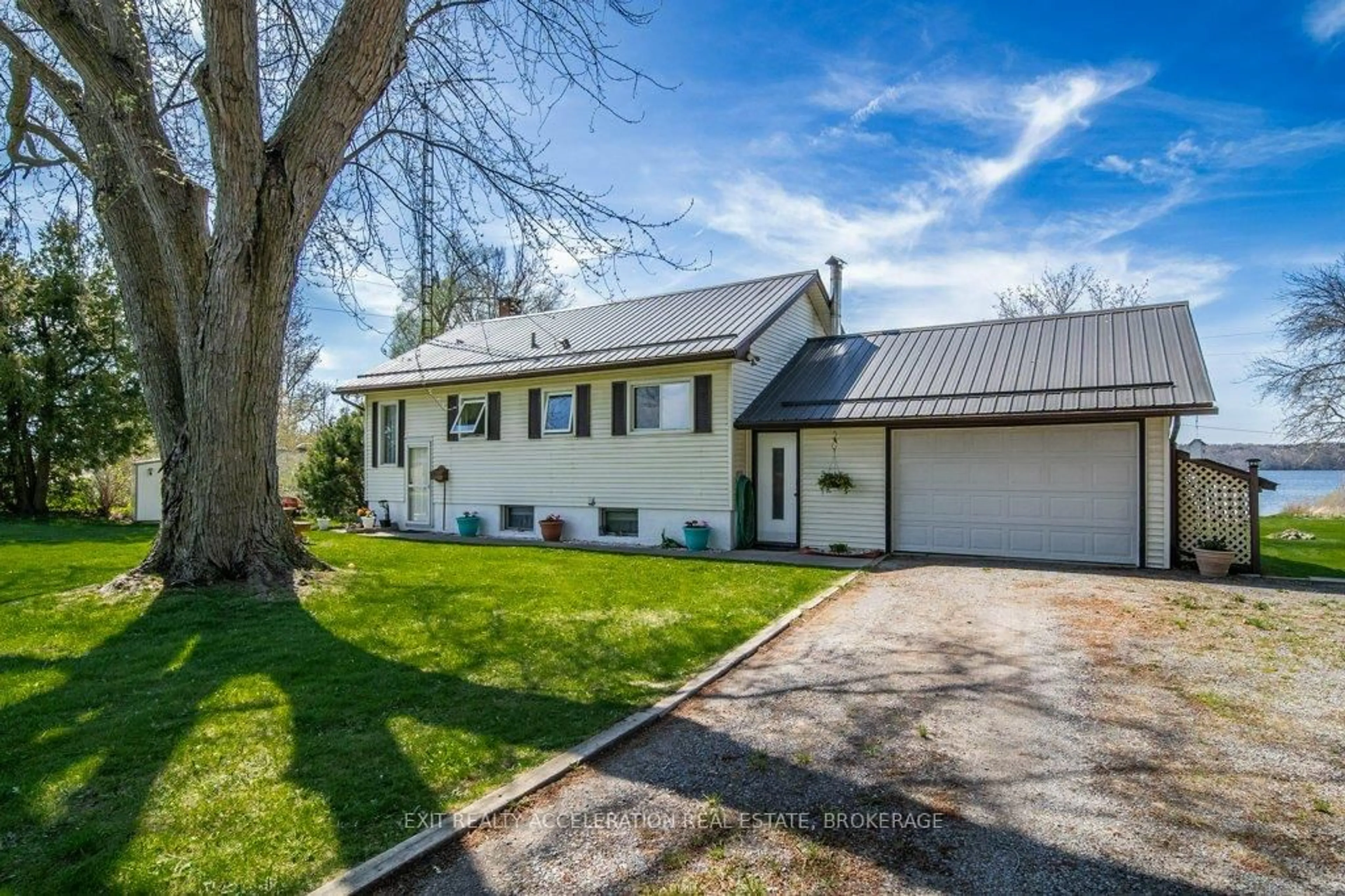 A pic from outside/outdoor area/front of a property/back of a property/a pic from drone, street for 769 3rd Concession Rd, Napanee Ontario K7R 3K7