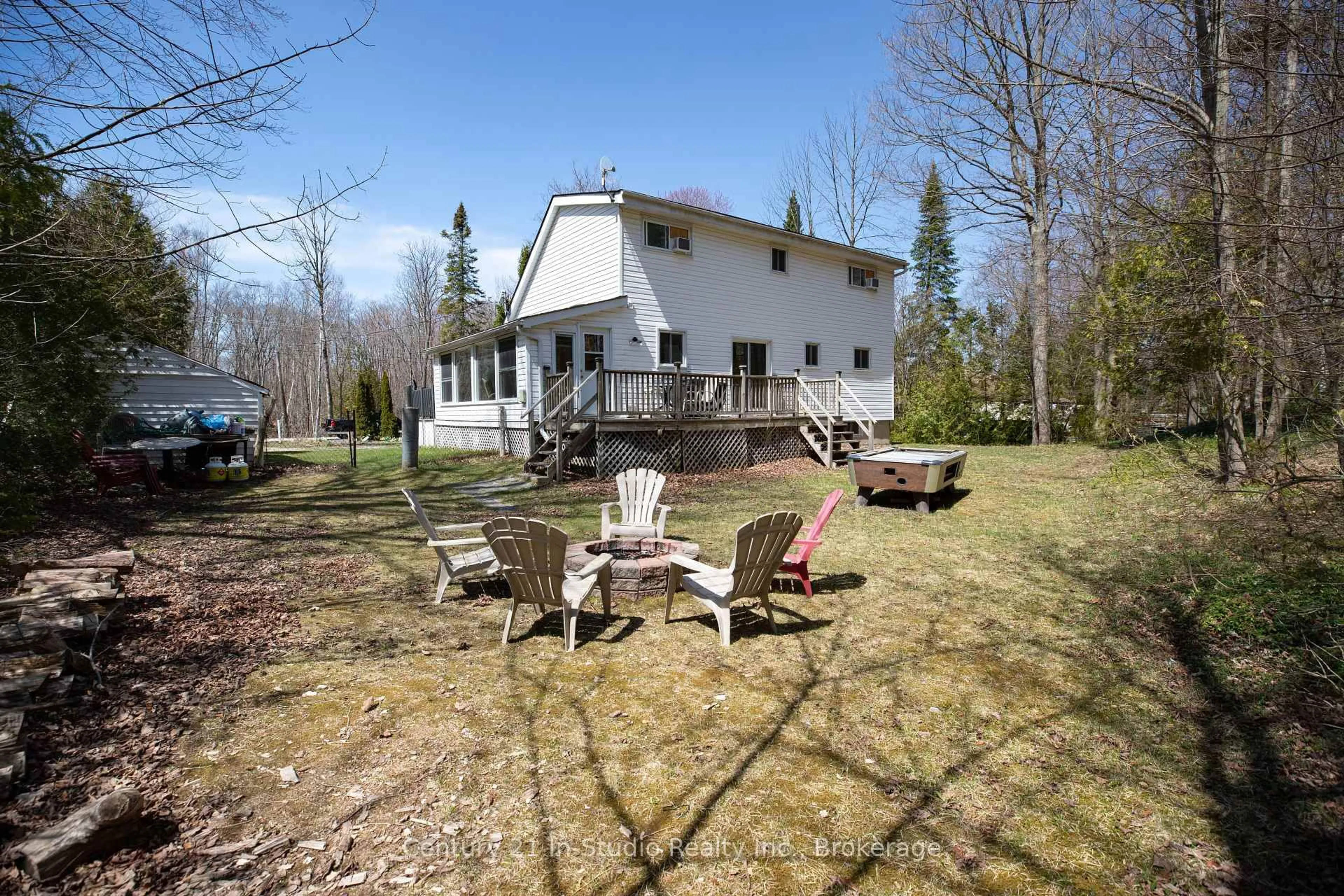 A pic from outside/outdoor area/front of a property/back of a property/a pic from drone, water/lake/river/ocean view for 535 D Line, South Bruce Peninsula Ontario N0H 2G0