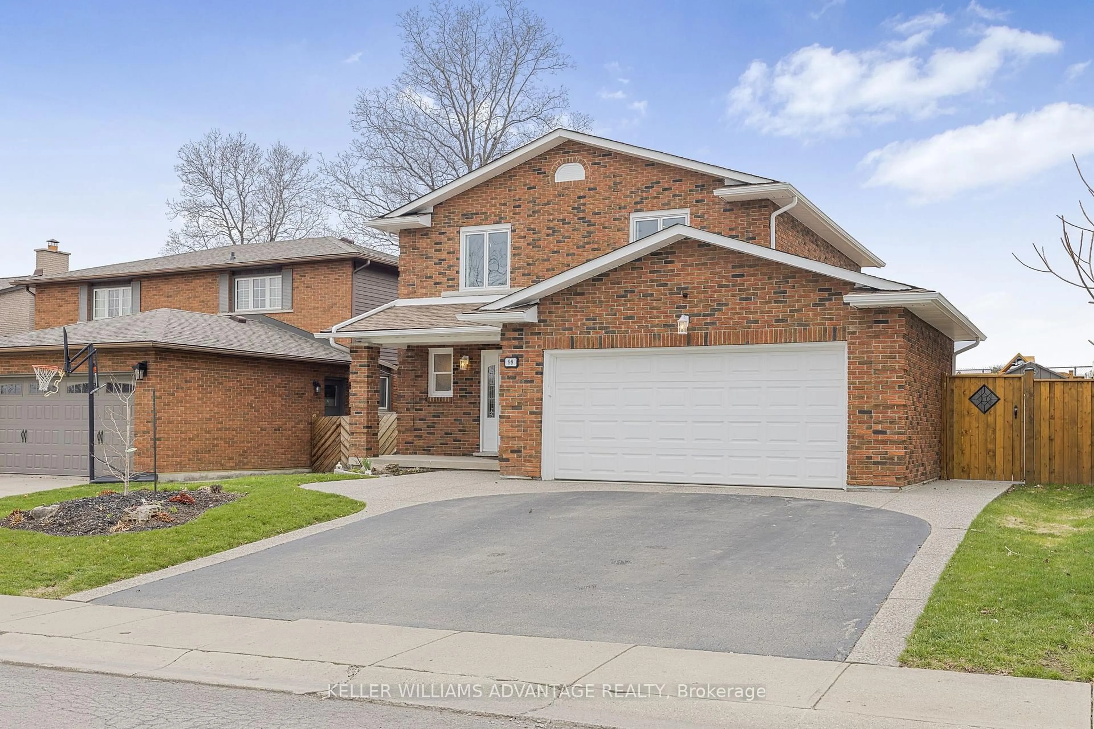 Home with brick exterior material, street for 99 Pinewarbler Dr, Hamilton Ontario L9A 4Z5