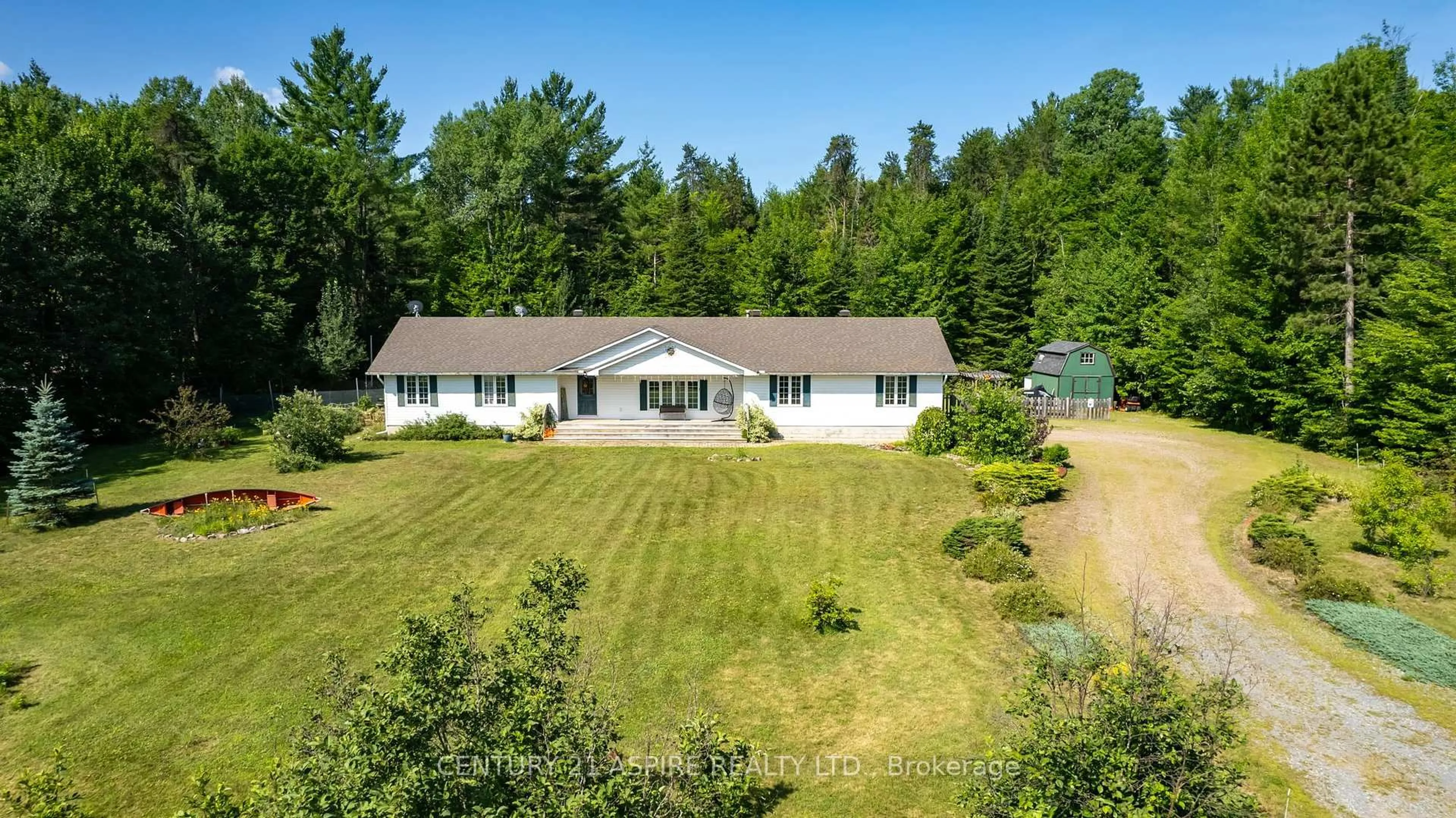 A pic from outside/outdoor area/front of a property/back of a property/a pic from drone, unknown for 54 Evergreen Dr, Petawawa Ontario K8A 6W7