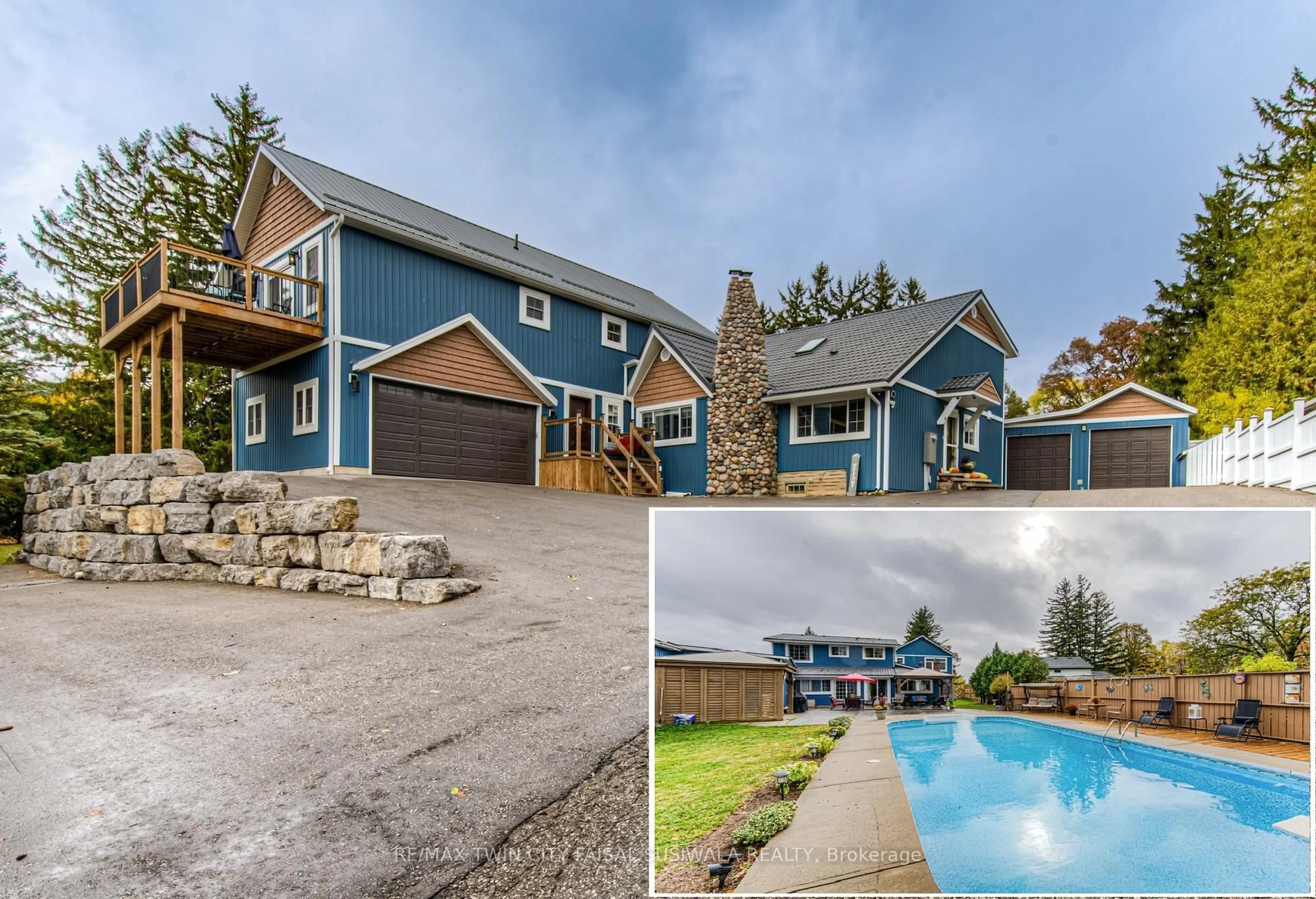 A pic from outside/outdoor area/front of a property/back of a property/a pic from drone, water/lake/river/ocean view for 40 Mill Creek Rd, Cambridge Ontario N1R 1J6