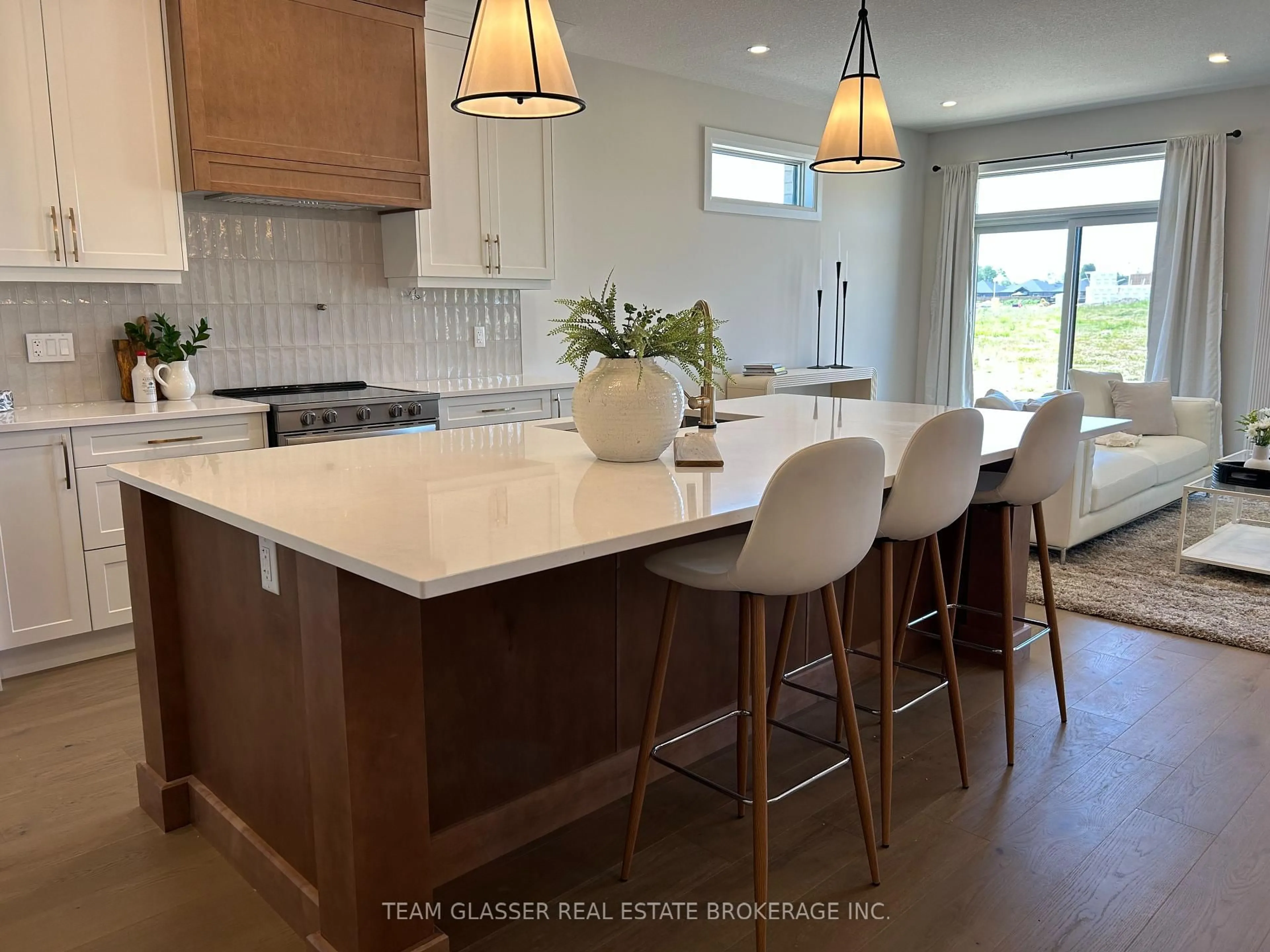 Open concept kitchen, ceramic/tile floor for 70 Benner Blvd #Lot 94, Middlesex Centre Ontario N0L 1R0