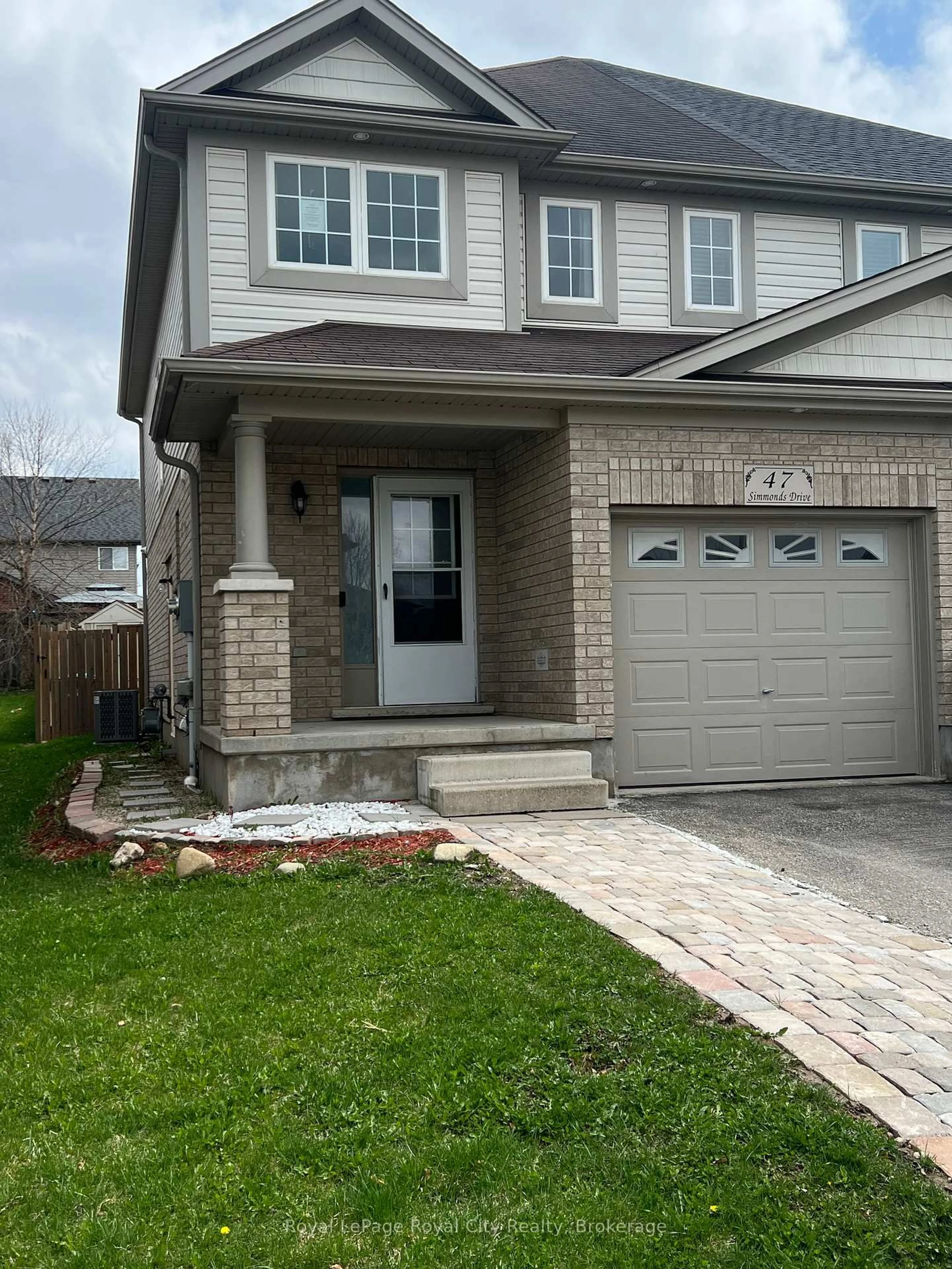 Home with brick exterior material, street for 47 Simmonds Dr, Guelph Ontario N1E 0A9