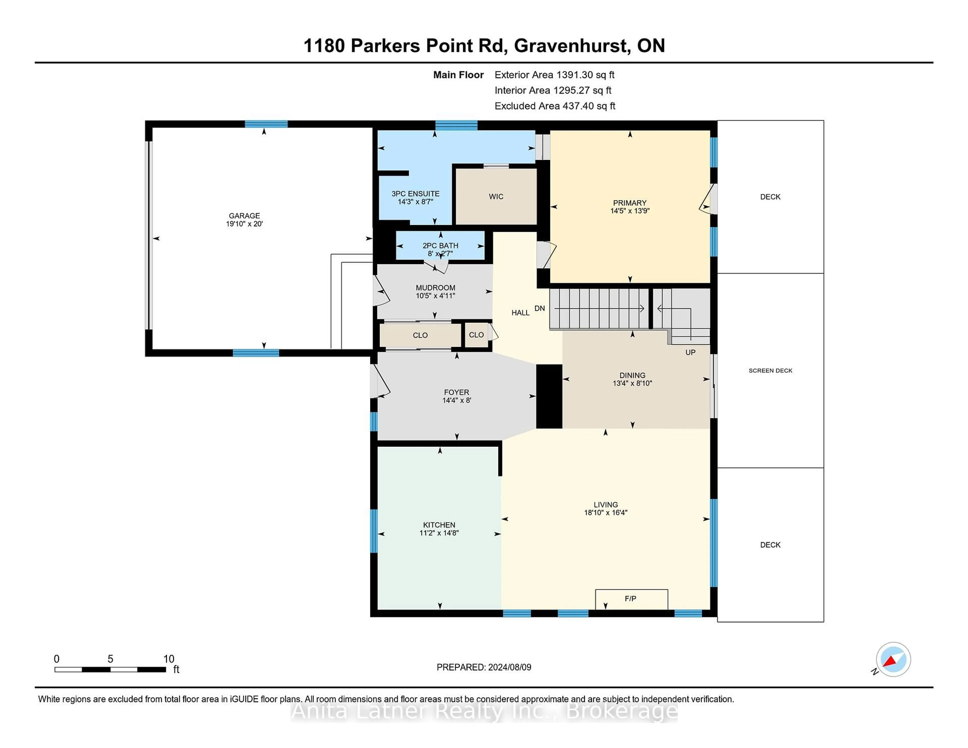 Floor plan for 1180 PARKERS POINT Rd, Gravenhurst Ontario P1P 1R2