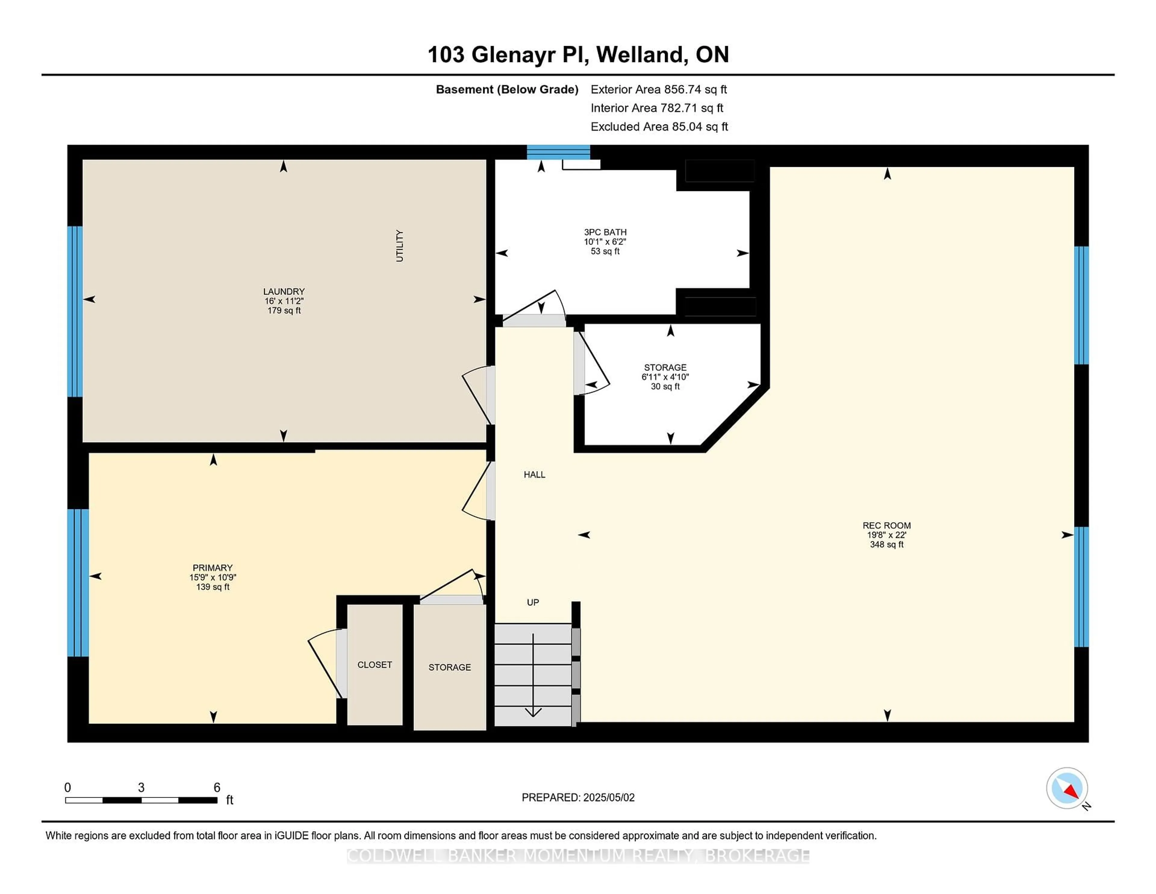 Floor plan for 103 Glenayr Pl, Welland Ontario L3C 3M6