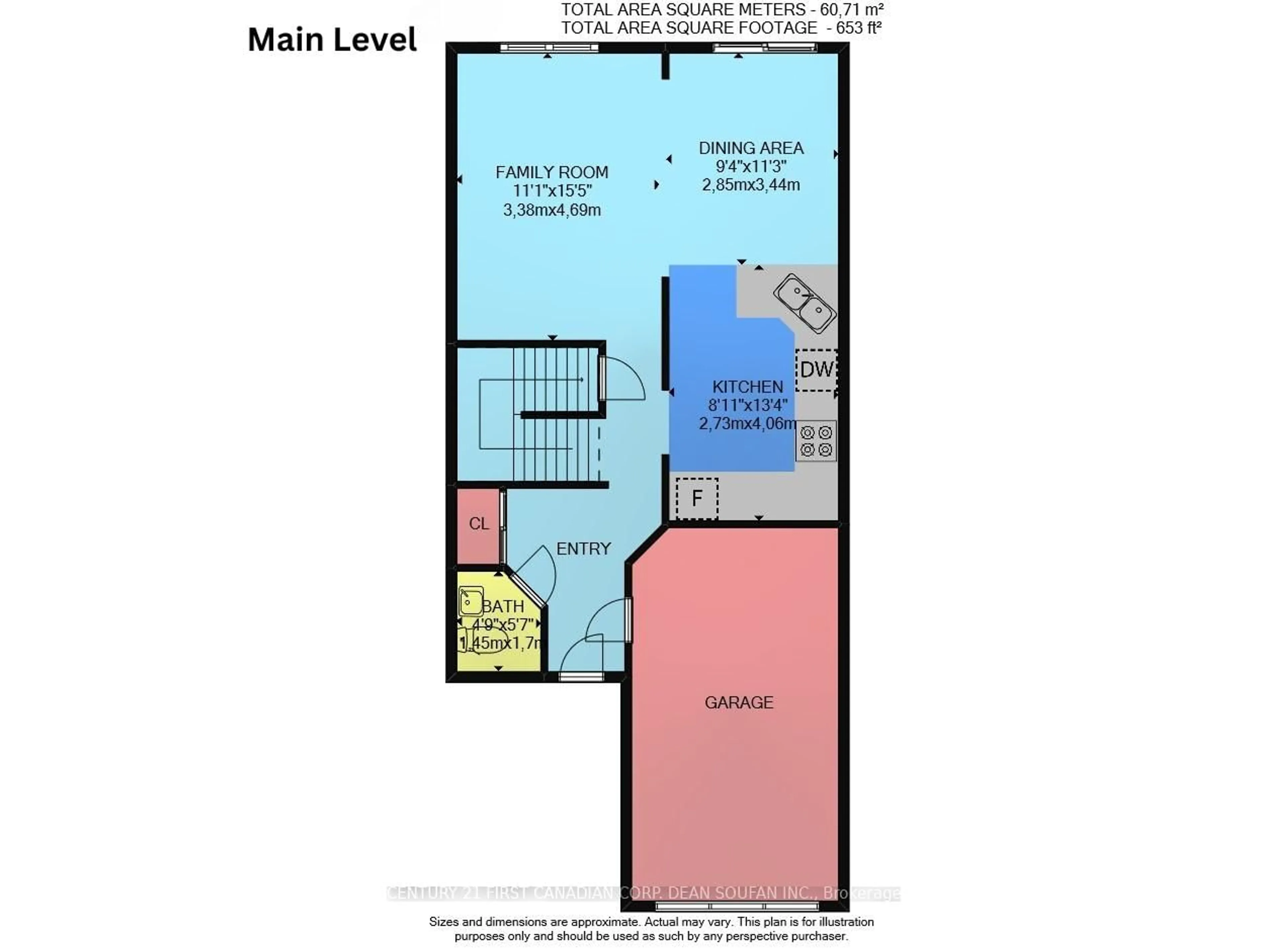 Floor plan for 10 Chalkstone Dr #24, London South Ontario N6E 3Z9