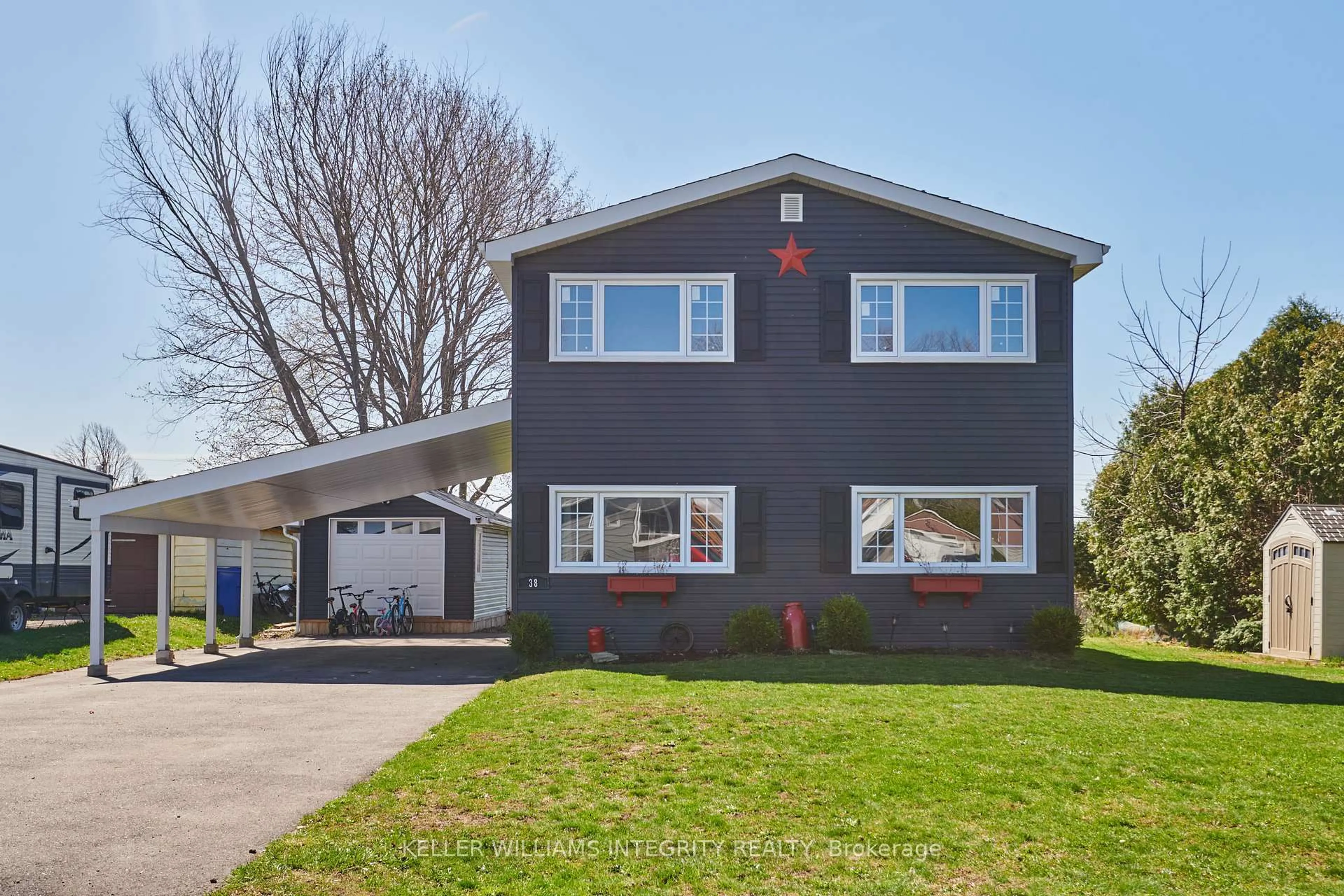 Home with vinyl exterior material, street for 38 St Lawrence St, South Stormont Ontario K0C 1M0