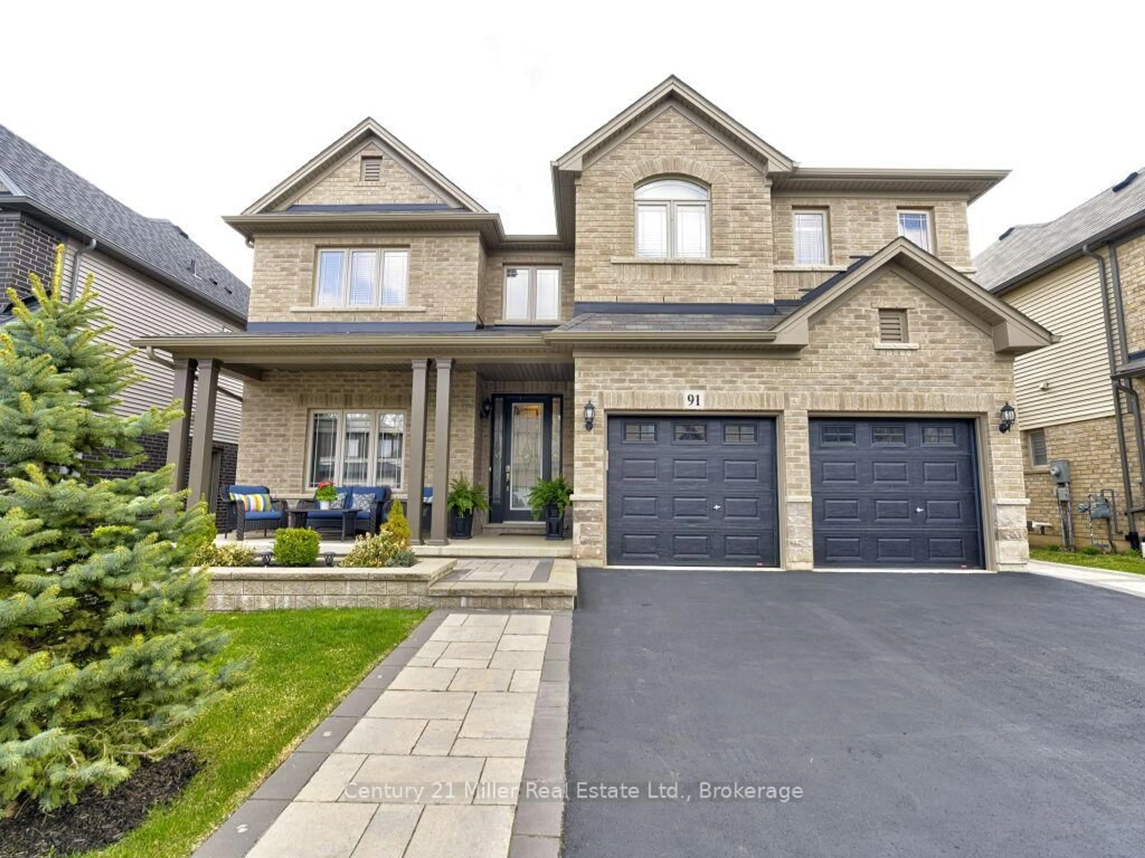 Home with brick exterior material, street for 91 Lorne Card Dr, Brant Ontario N3L 0E7