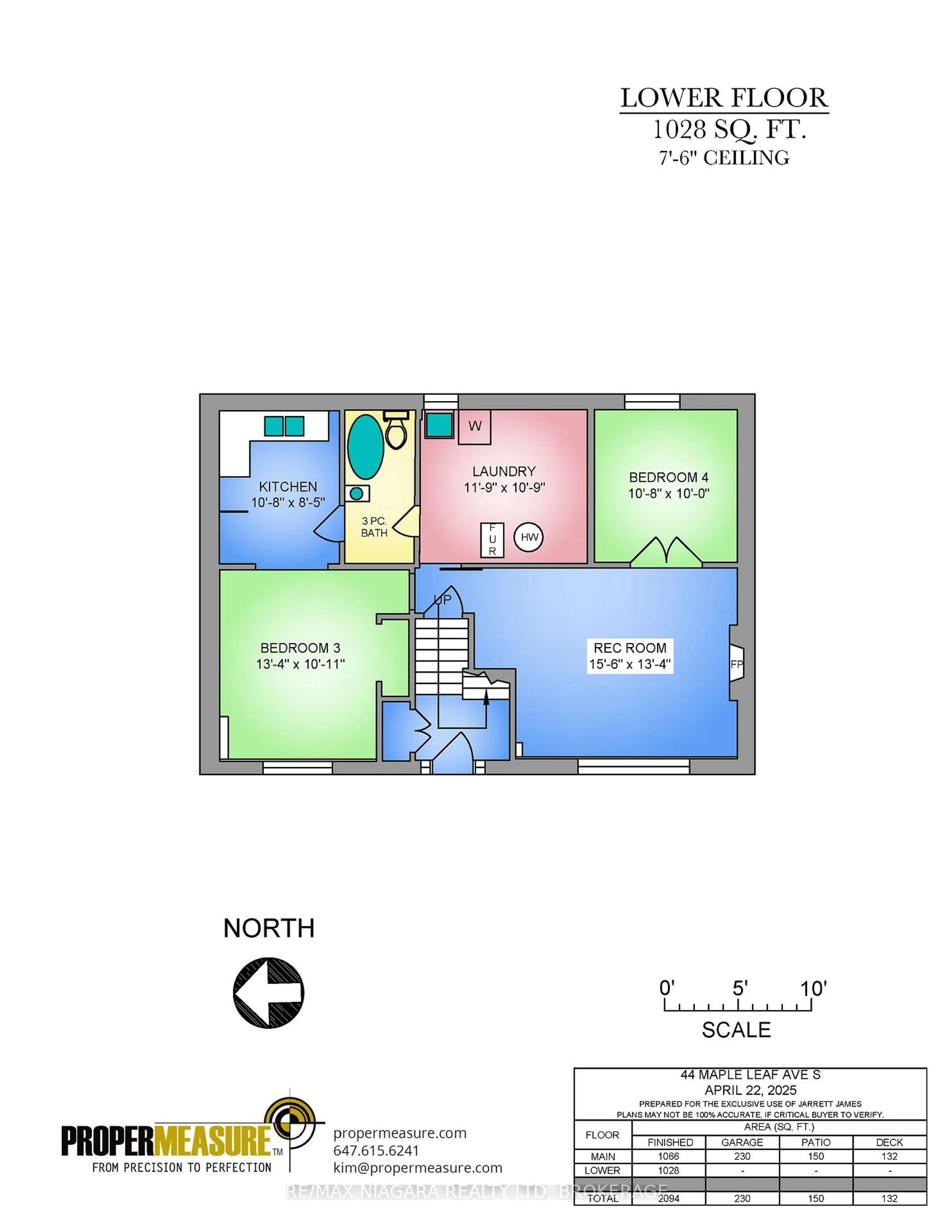 Floor plan for 44 Maple Leaf Ave, Fort Erie Ontario L0S 1N0