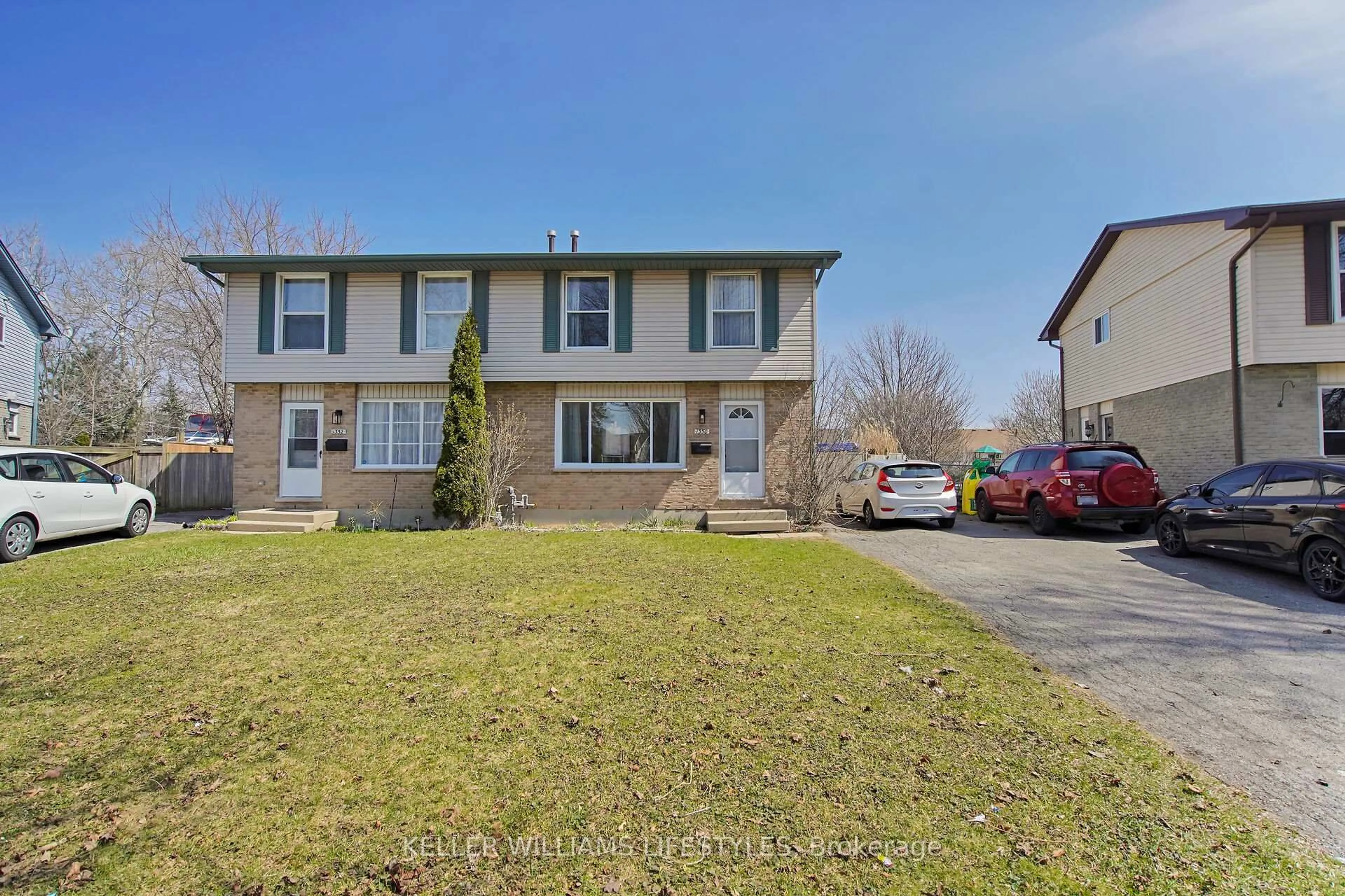 A pic from outside/outdoor area/front of a property/back of a property/a pic from drone, street for 1350 Blanchard Rd, London North Ontario N6G 3J6