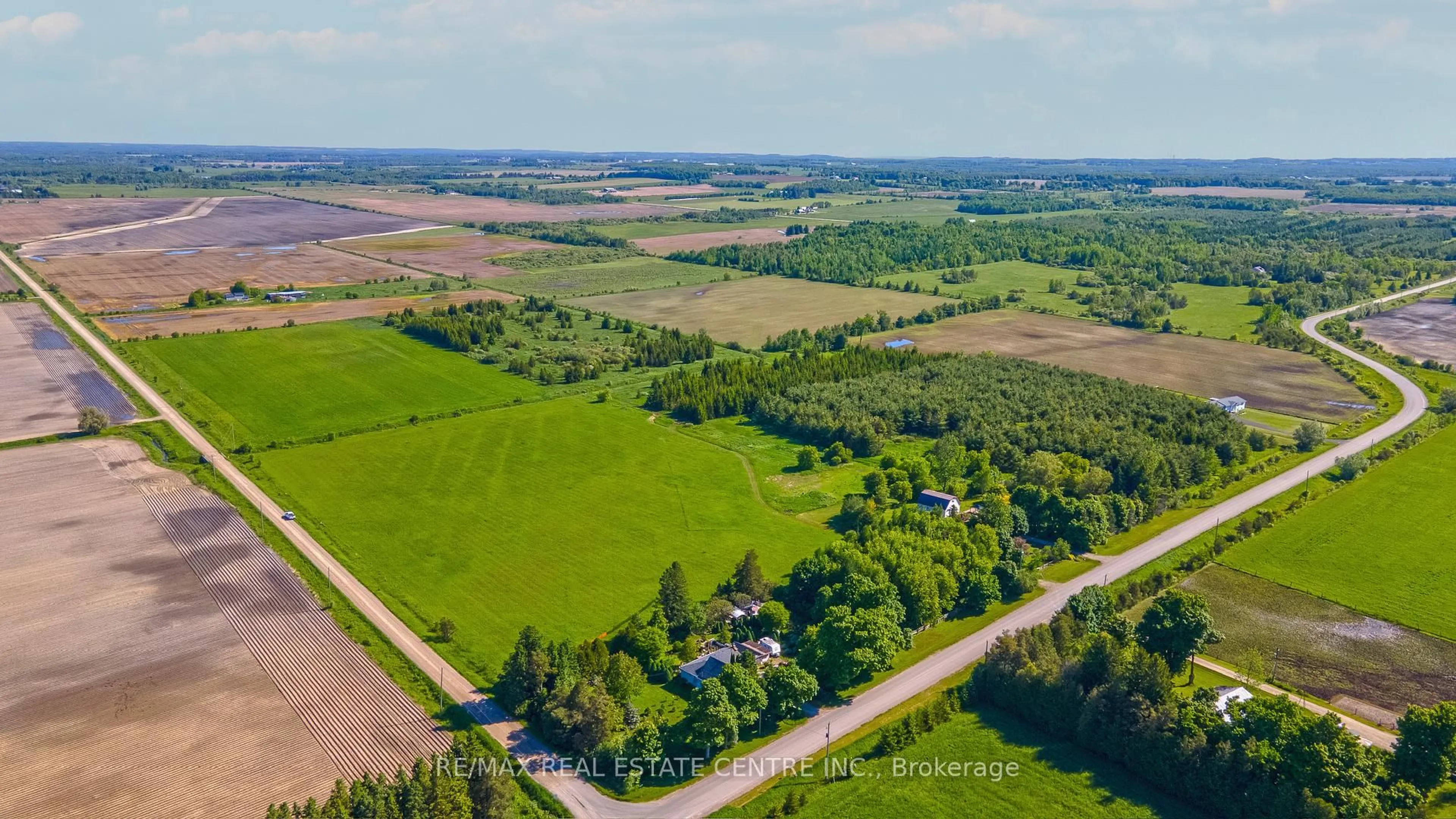A pic from outside/outdoor area/front of a property/back of a property/a pic from drone, forest/trees view for 384323 20 Sdrd, Amaranth Ontario L9W 3Z2