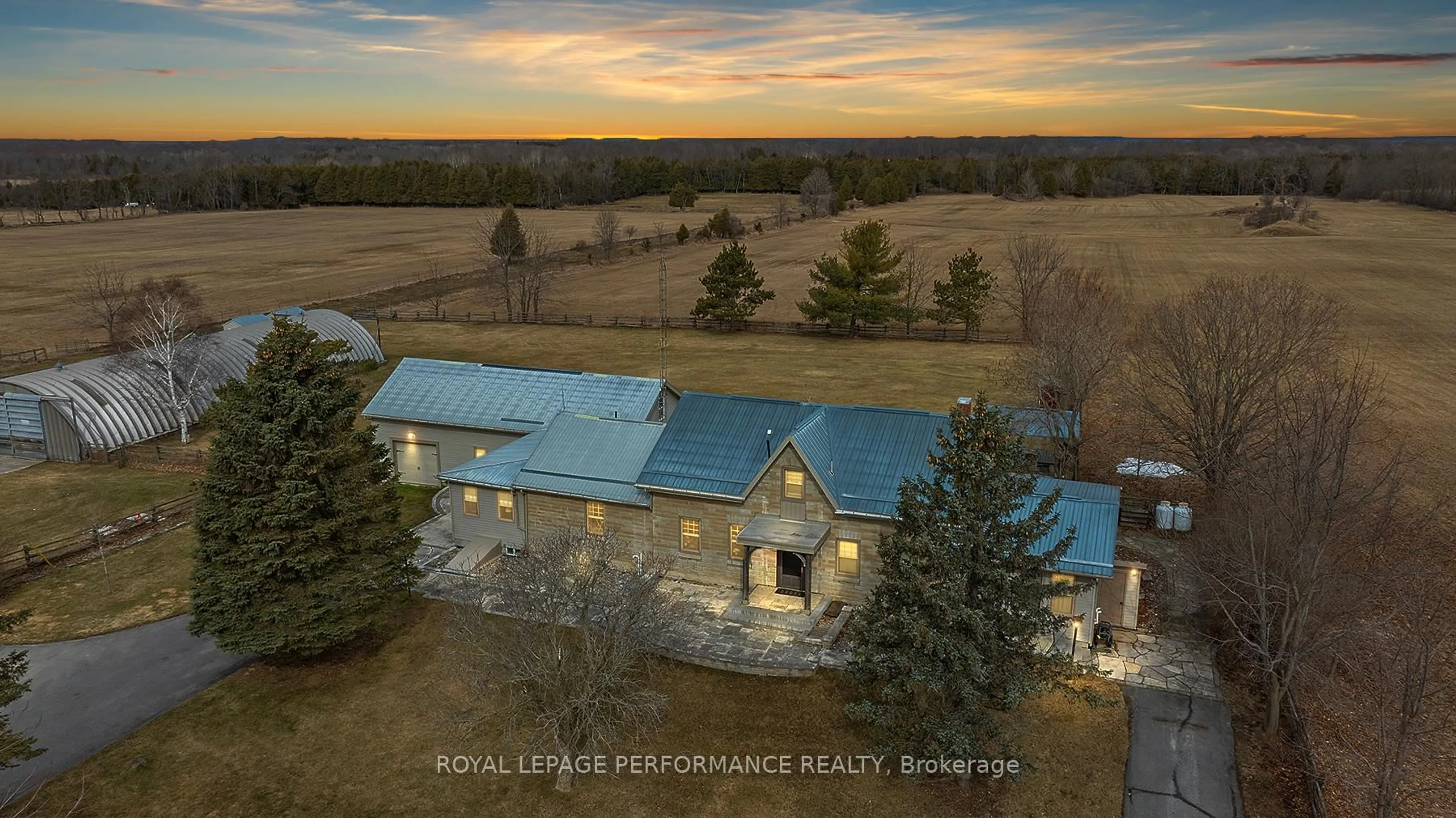A pic from outside/outdoor area/front of a property/back of a property/a pic from drone, unknown for 363 Huffman Rd, Yarker Ontario K0K 3N0