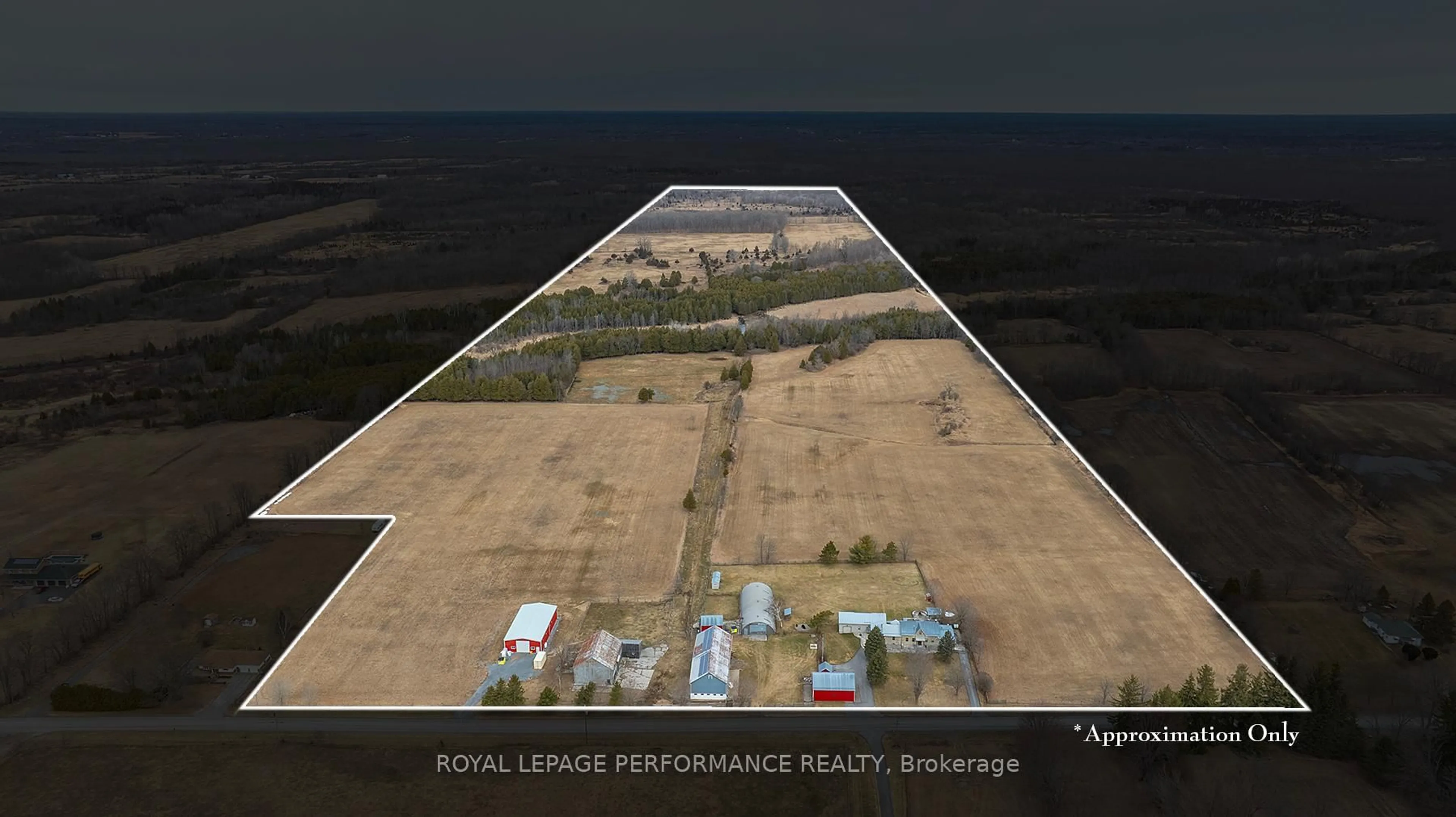 A pic from outside/outdoor area/front of a property/back of a property/a pic from drone, building for 363 Huffman Rd, Yarker Ontario K0K 3N0