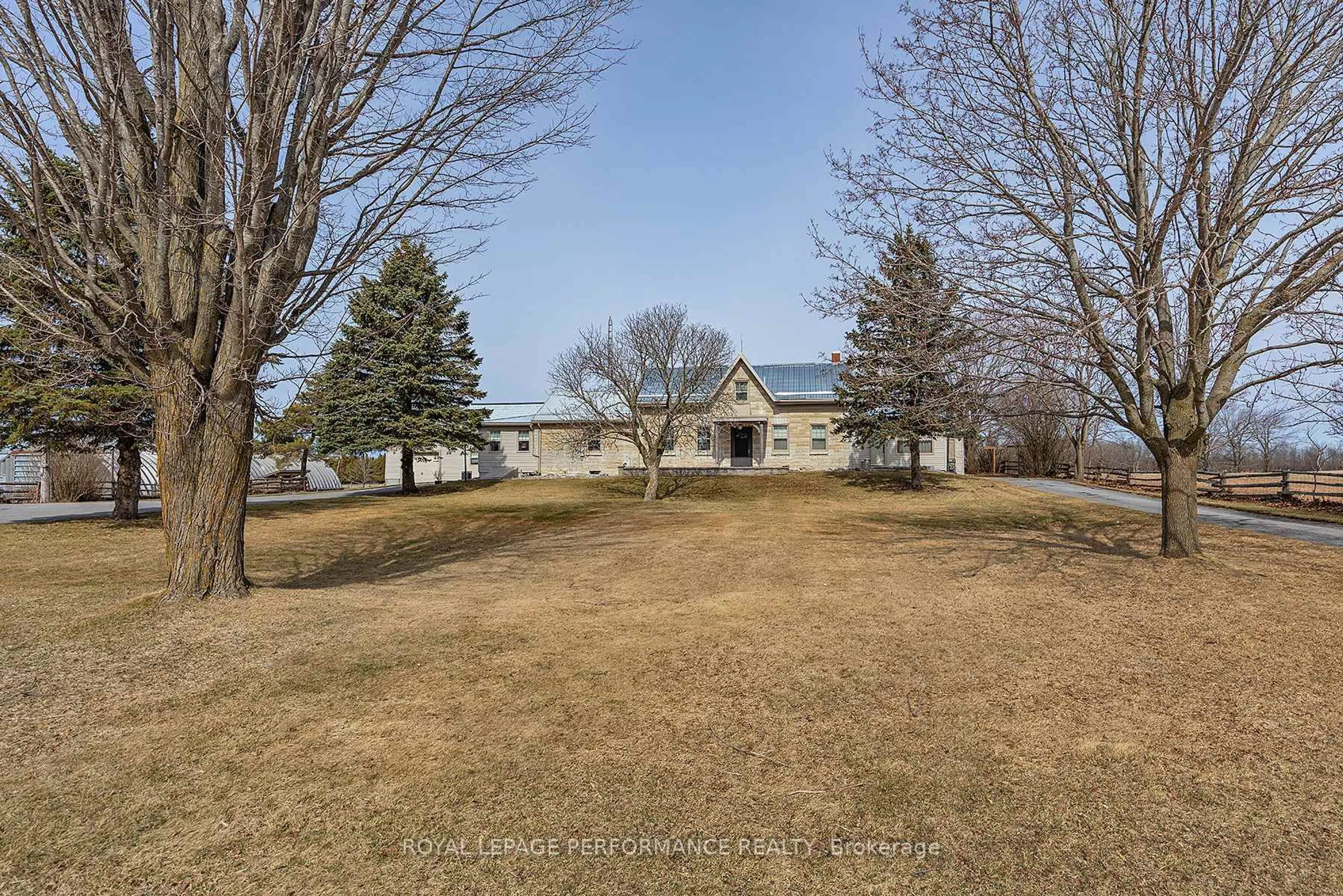 A pic from outside/outdoor area/front of a property/back of a property/a pic from drone, water/lake/river/ocean view for 363 Huffman Rd, Yarker Ontario K0K 3N0