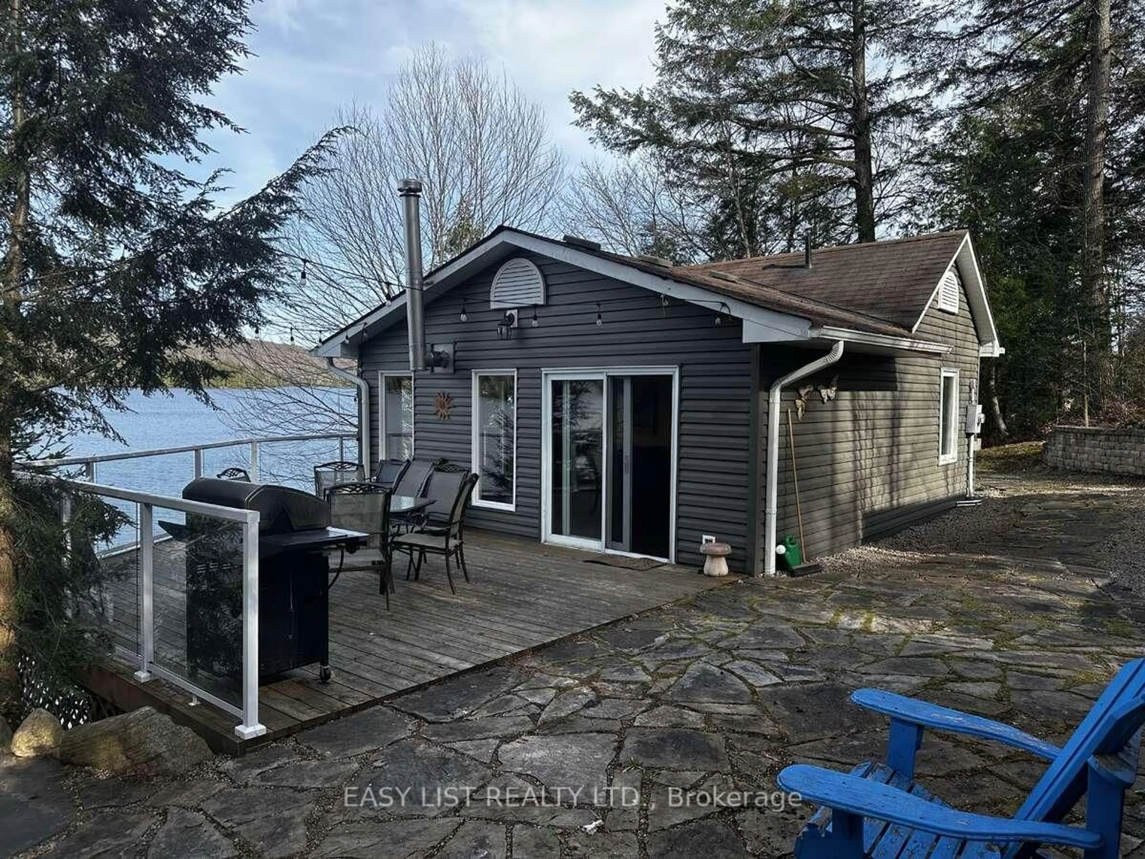 A pic from outside/outdoor area/front of a property/back of a property/a pic from drone, water/lake/river/ocean view for 61 Maple Dr, Perry Ontario P0A 1J0