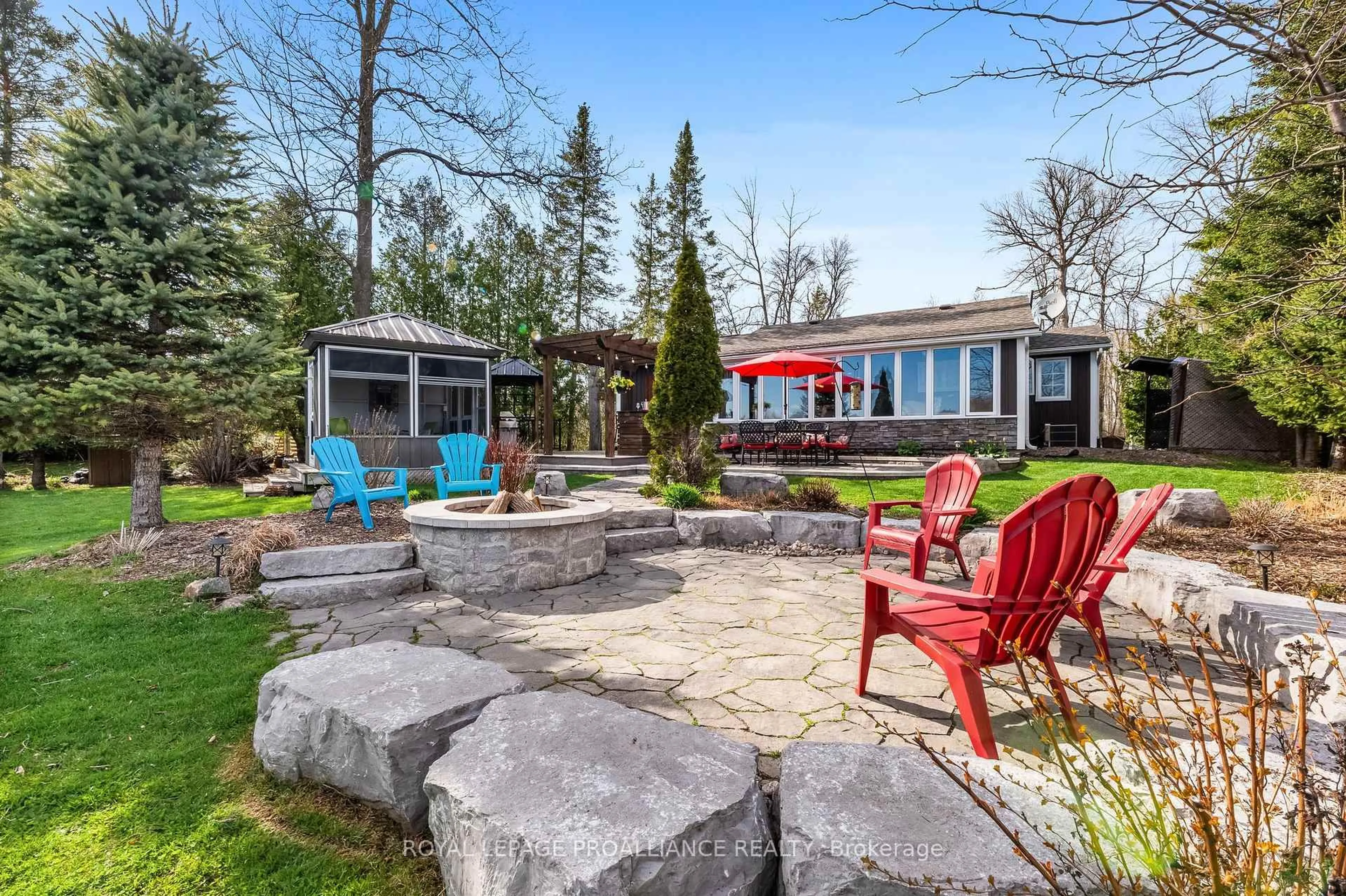 Patio, water/lake/river/ocean view for 166 Marsh Point Lane, Hastings Ontario K0K 2C0