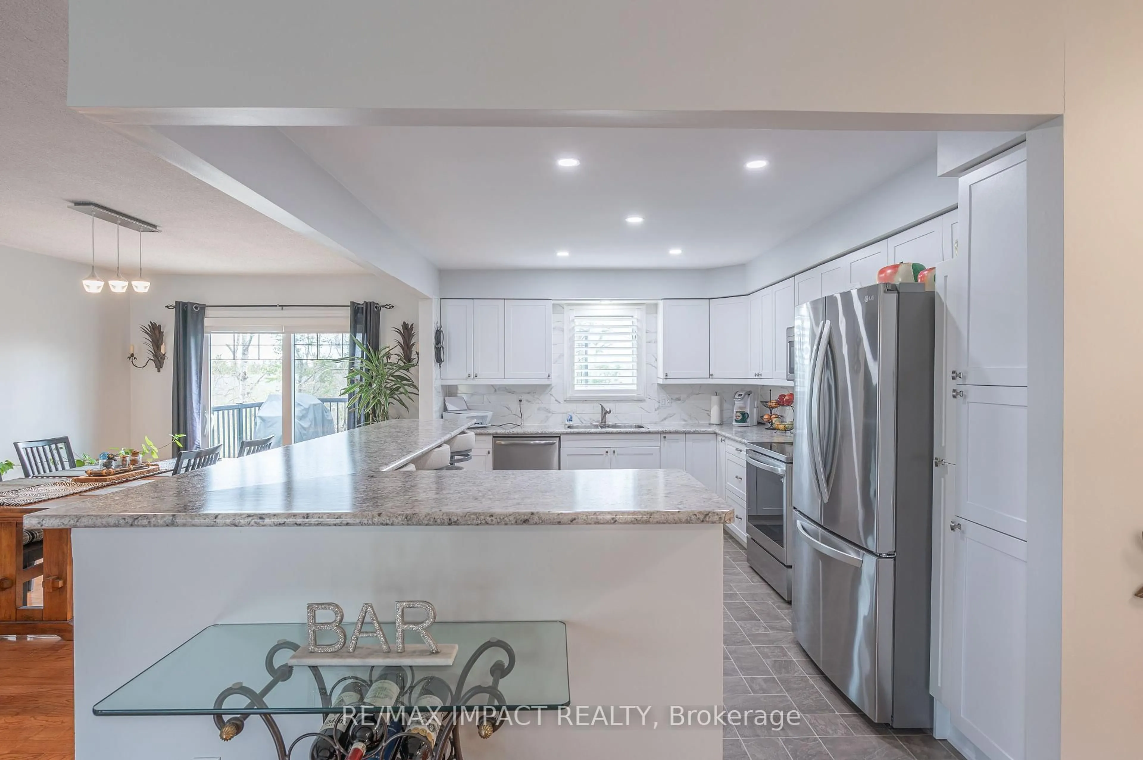 Open concept kitchen, ceramic/tile floor for 10 Cedartree Lane, Kawartha Lakes Ontario K0M 1A0
