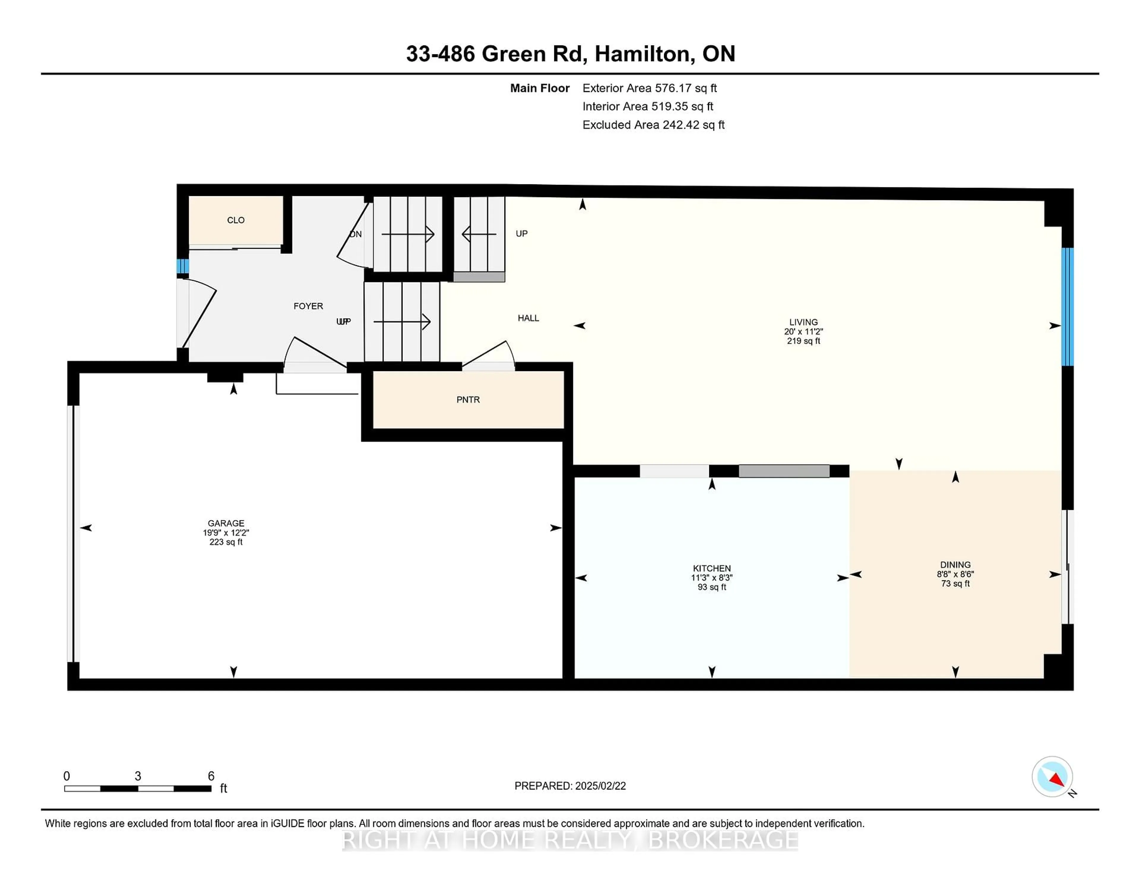 Floor plan for 485 Green Rd #33, Hamilton Ontario L8E 6A7