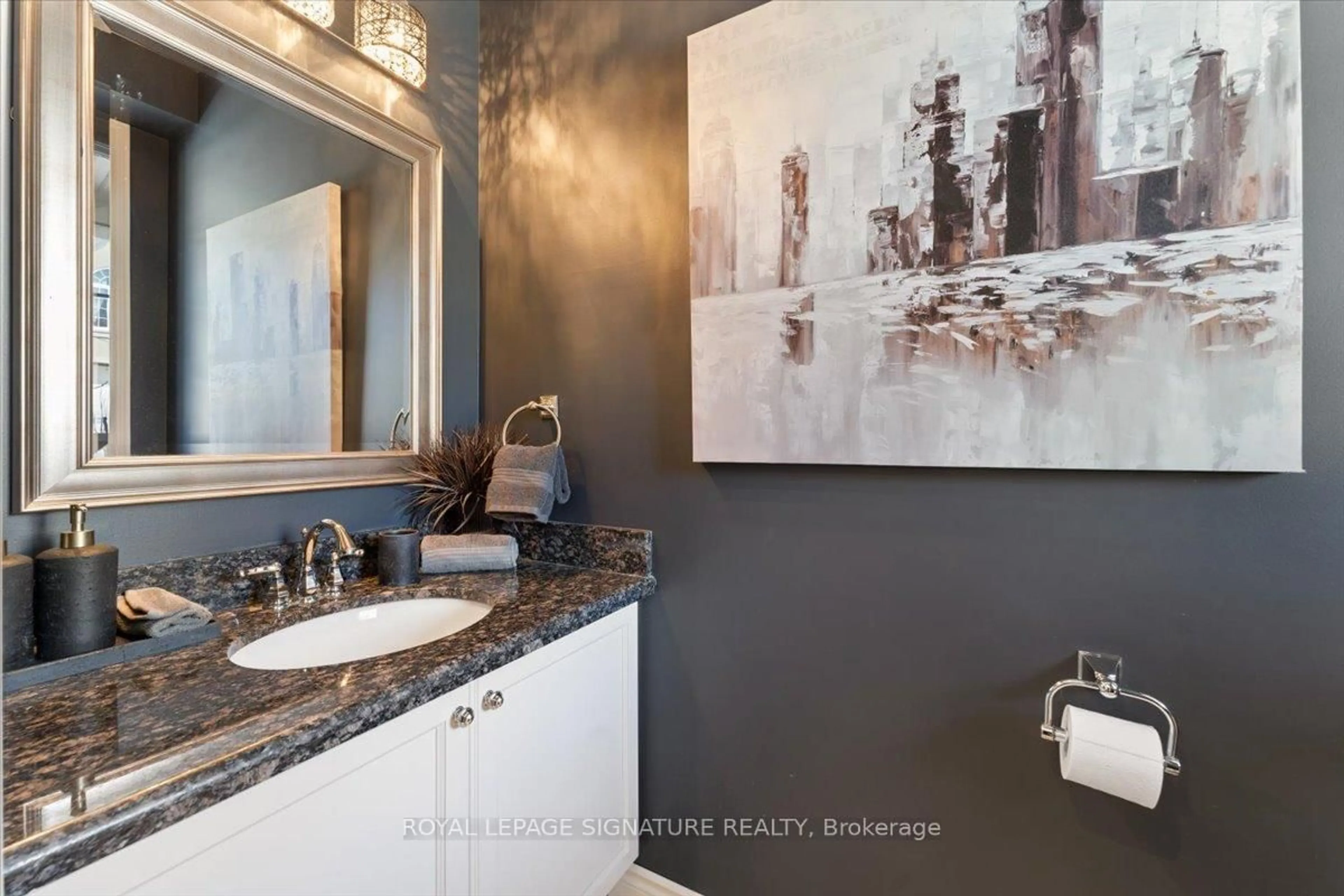 Contemporary bathroom, ceramic/tile floor for 9 Forest Valley Cres, Hamilton Ontario L9H 0A7