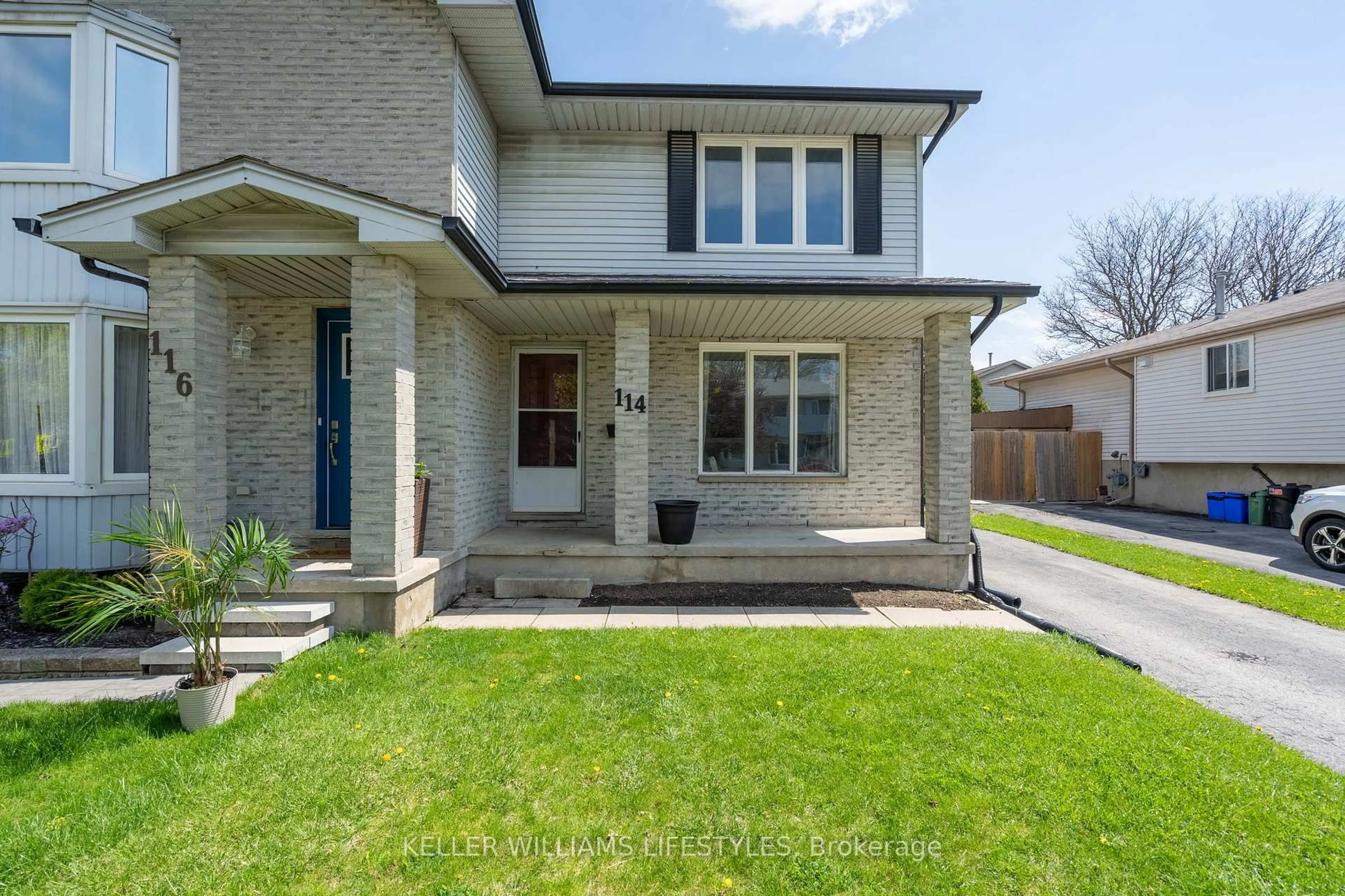Home with brick exterior material, street for 114 Bonaventure Dr, London East Ontario N5V 4A7