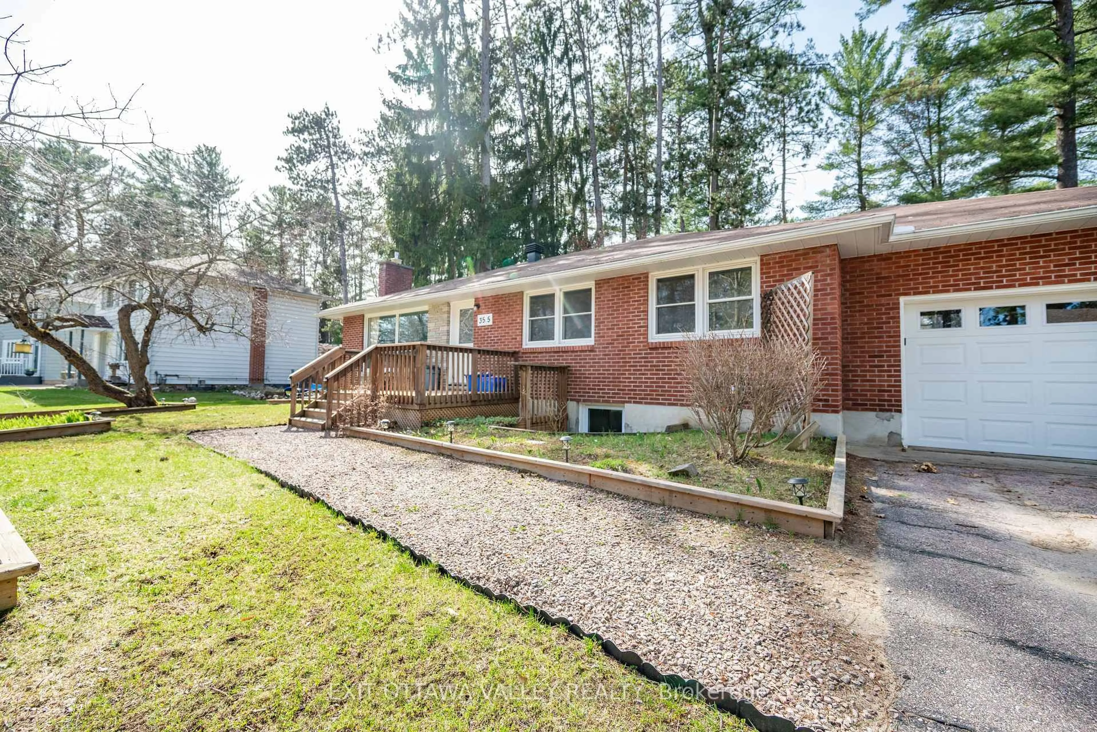 Home with brick exterior material, street for 35.5 Faraday Cres, Deep River Ontario K0J 1P0
