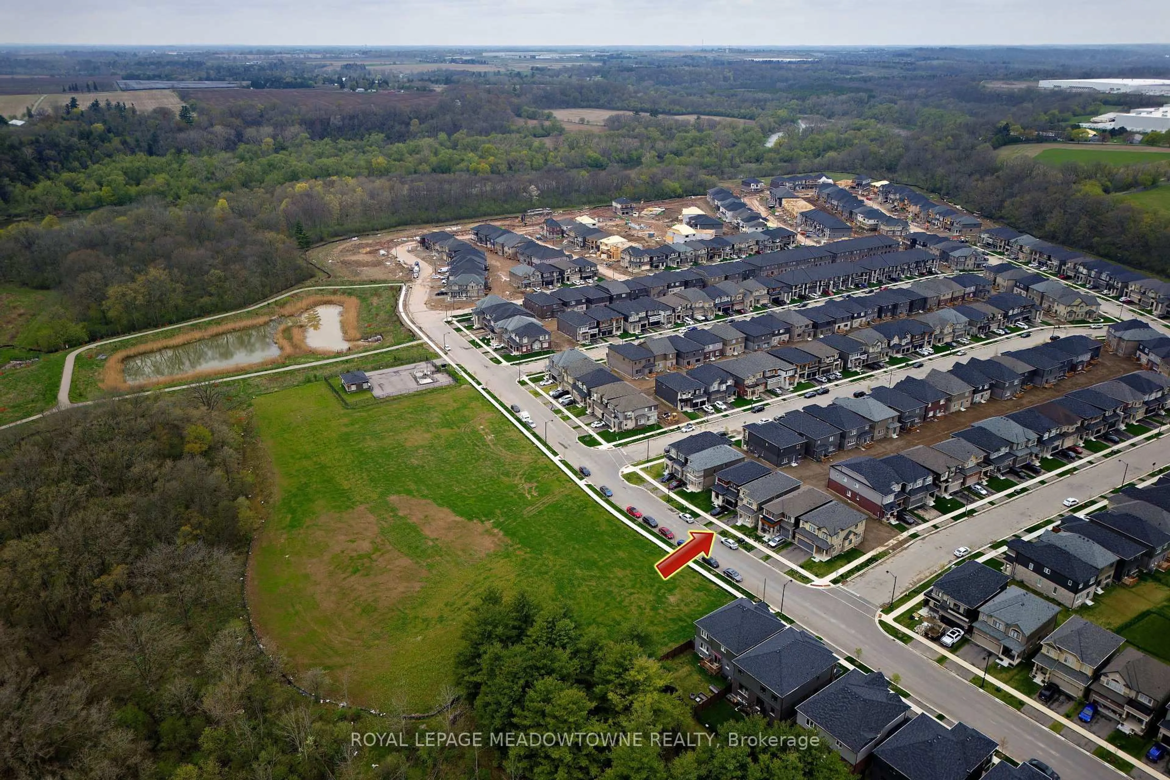 A pic from outside/outdoor area/front of a property/back of a property/a pic from drone, street for 70 Stauffer Rd, Brantford Ontario N3V 0B4
