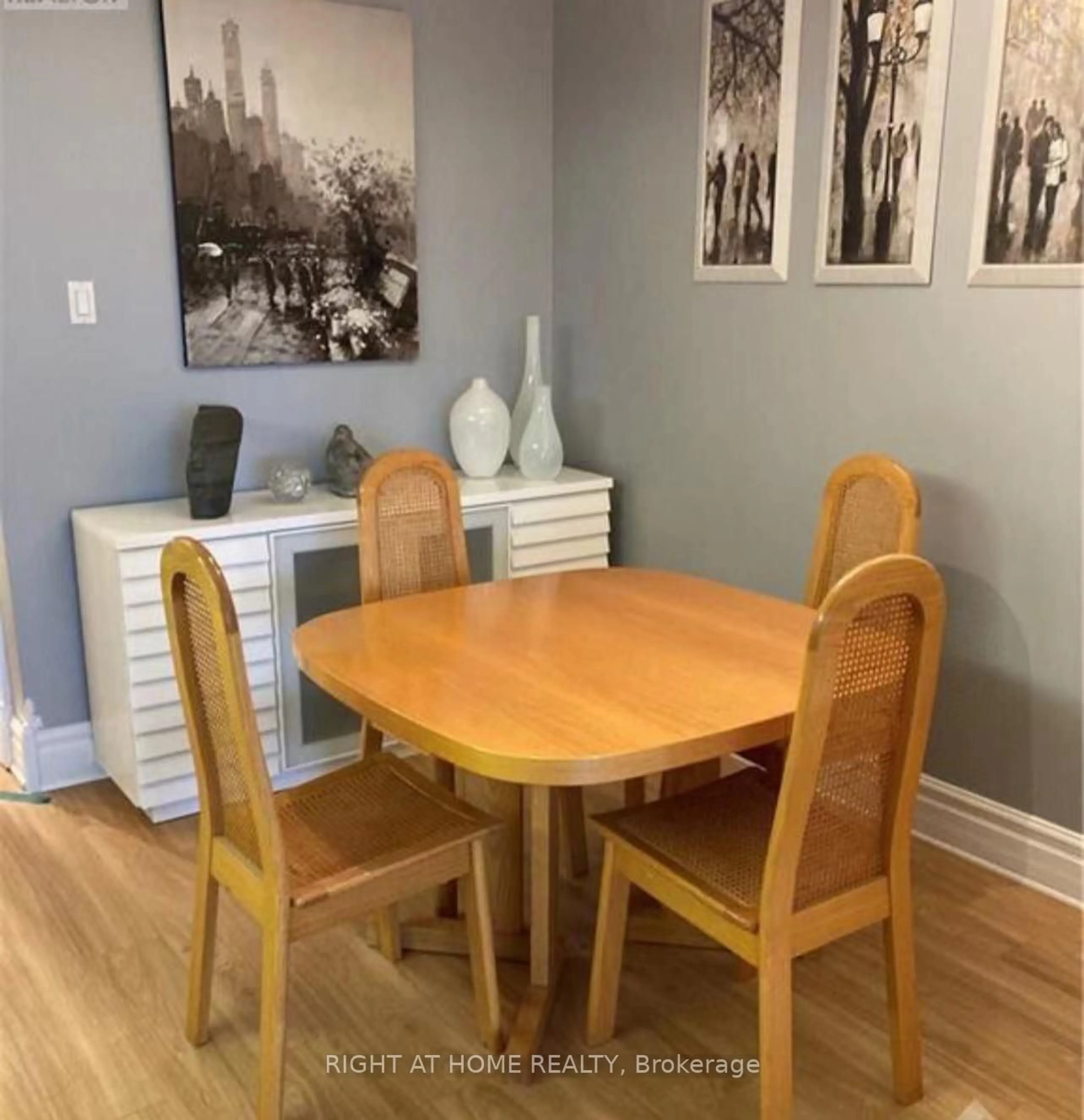 Dining room, wood/laminate floor for 158C McArthur Ave #1607, Ottawa Ontario K1L 8E7