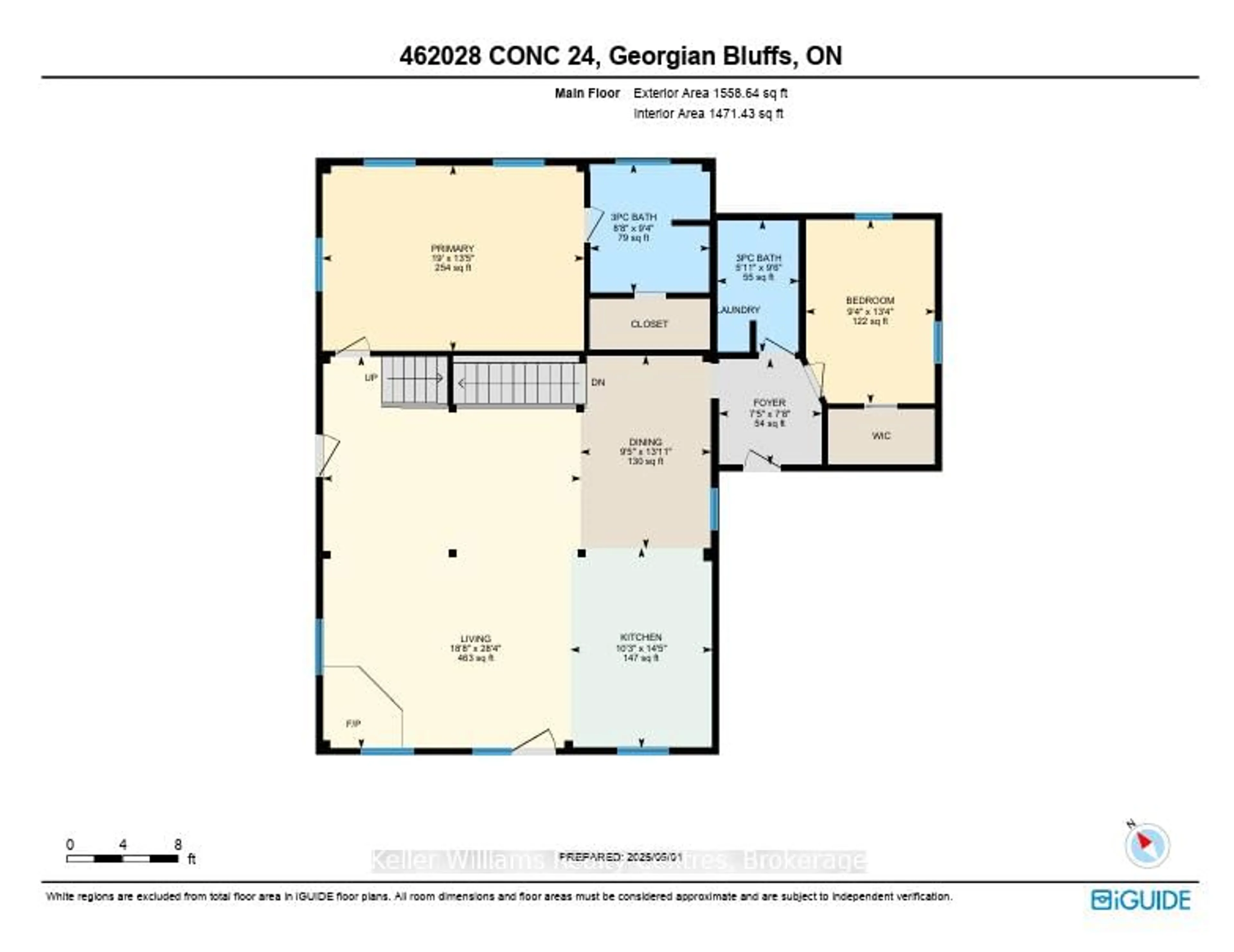 Floor plan for 462028 Concession 24 Concession, Georgian Bluffs Ontario N0H 2T0
