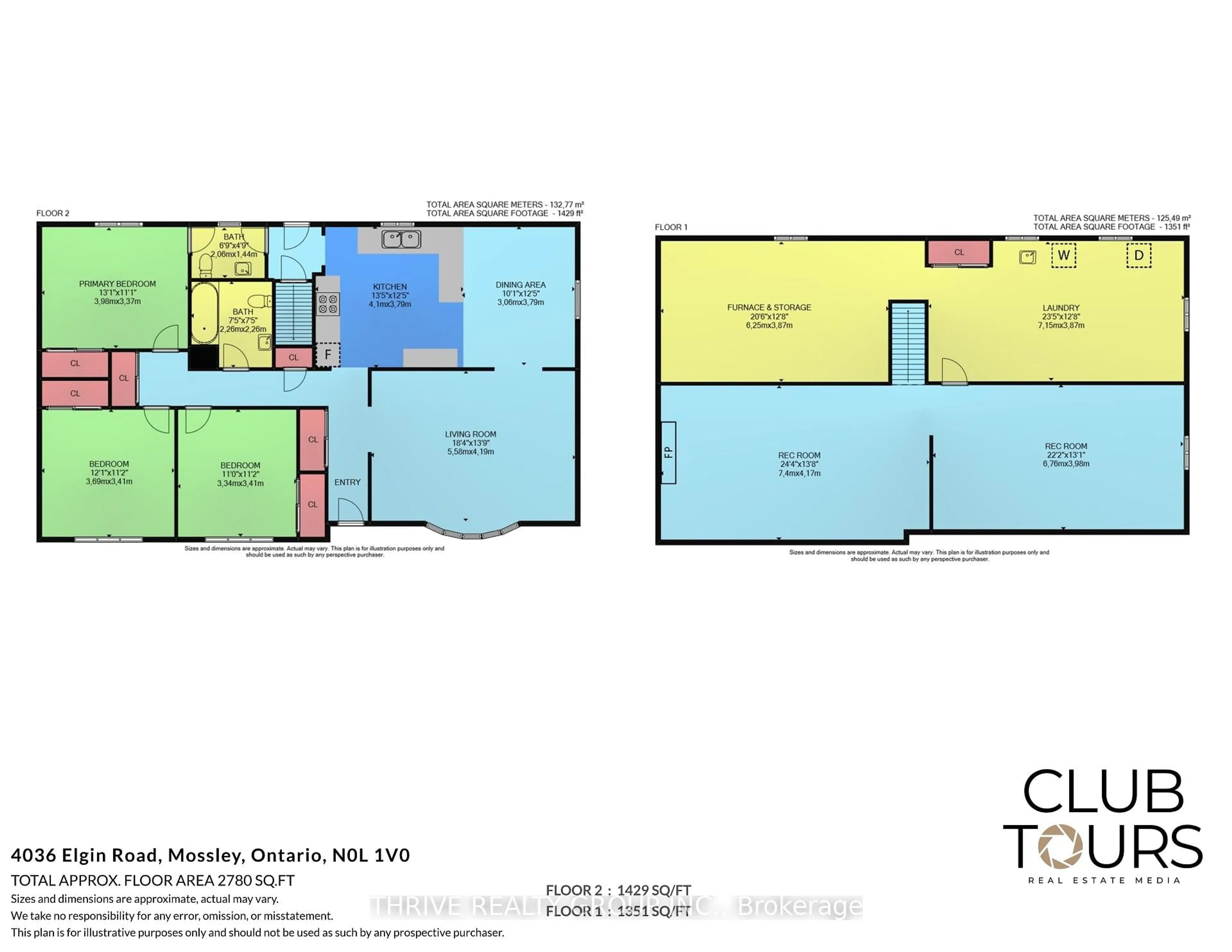 Floor plan for 4036-4050 Elgin Rd, Thames Centre Ontario N0L 1V0