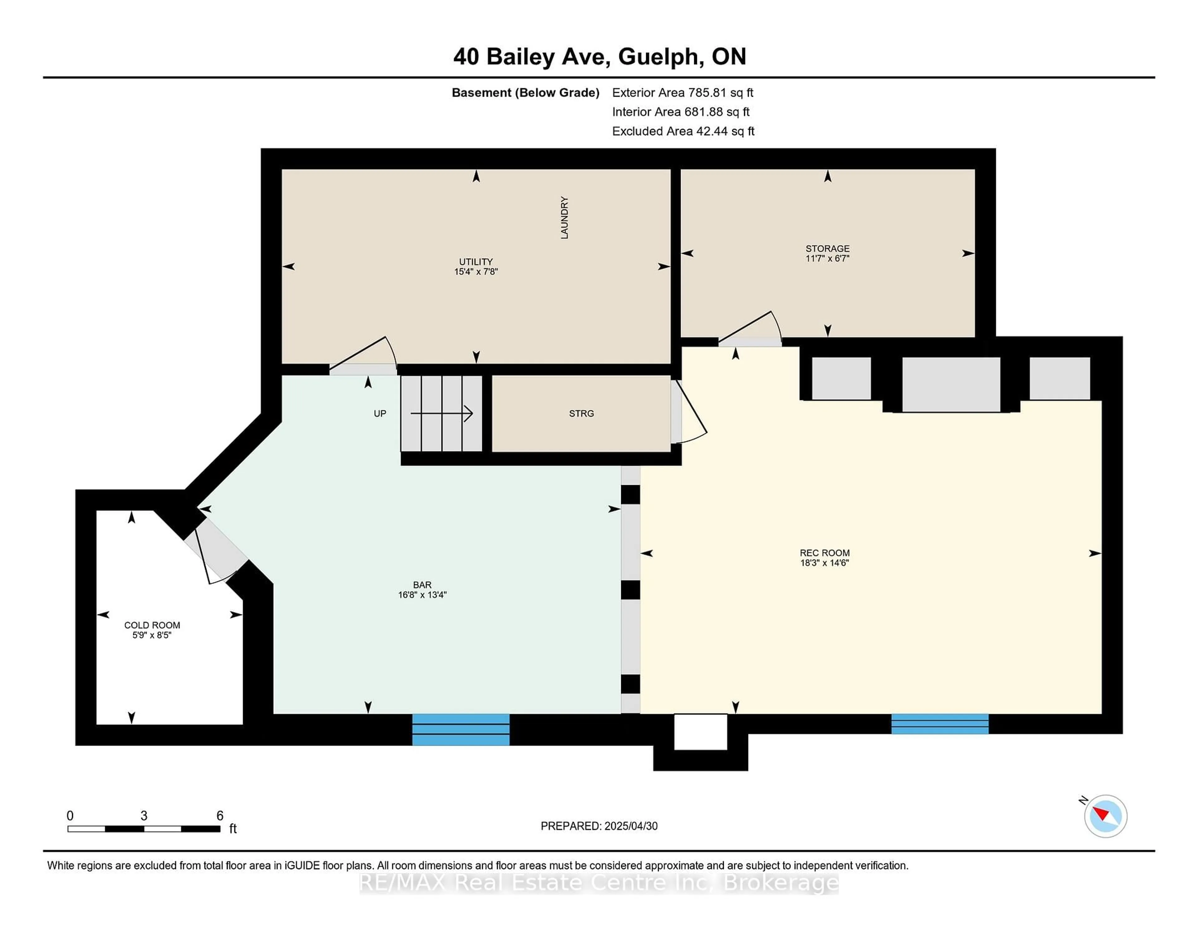 Floor plan for 40 Bailey Ave, Guelph Ontario N1H 8N3