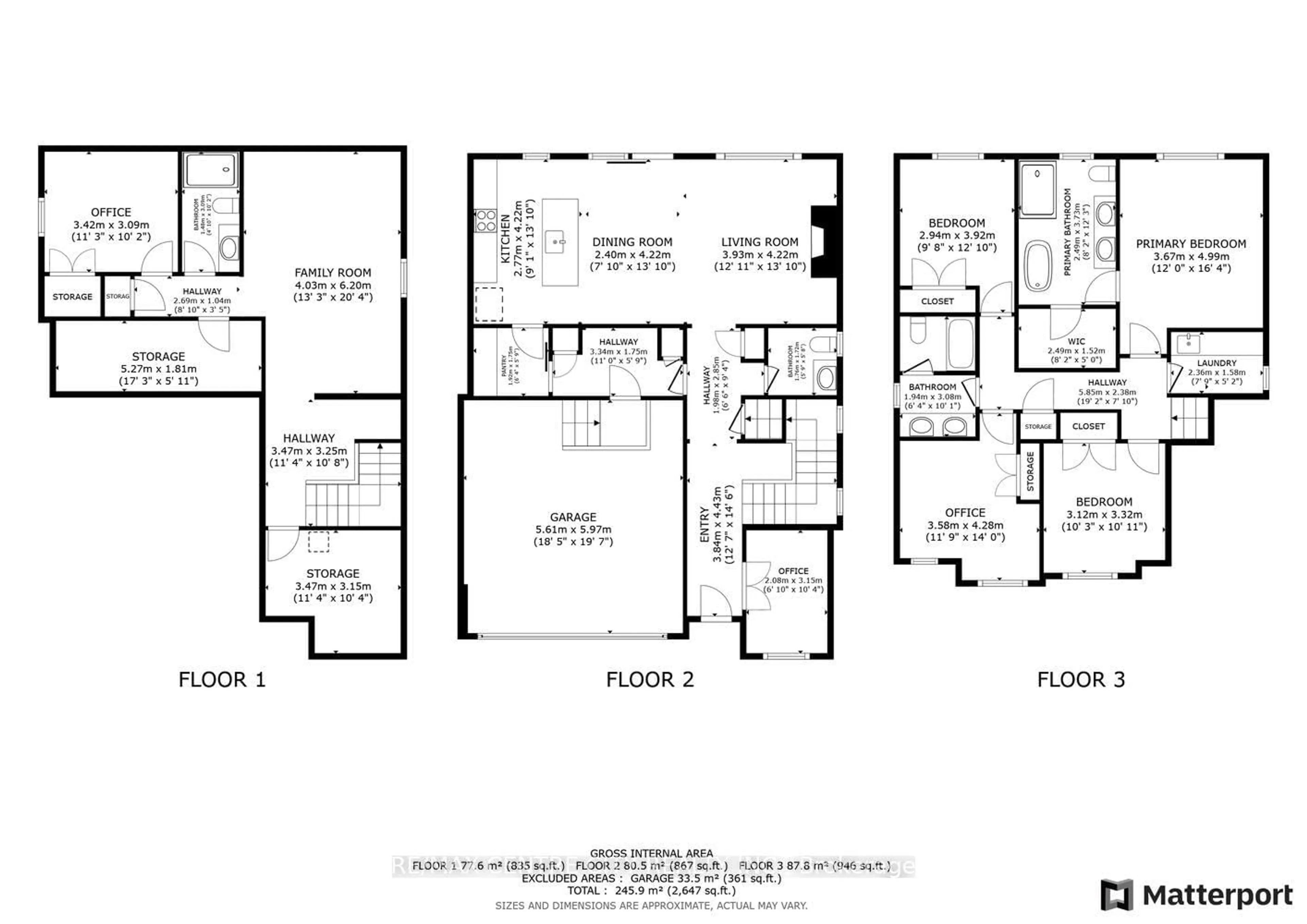 Floor plan for 1894 Fountain Grass Dr, London South Ontario N6K 4P9