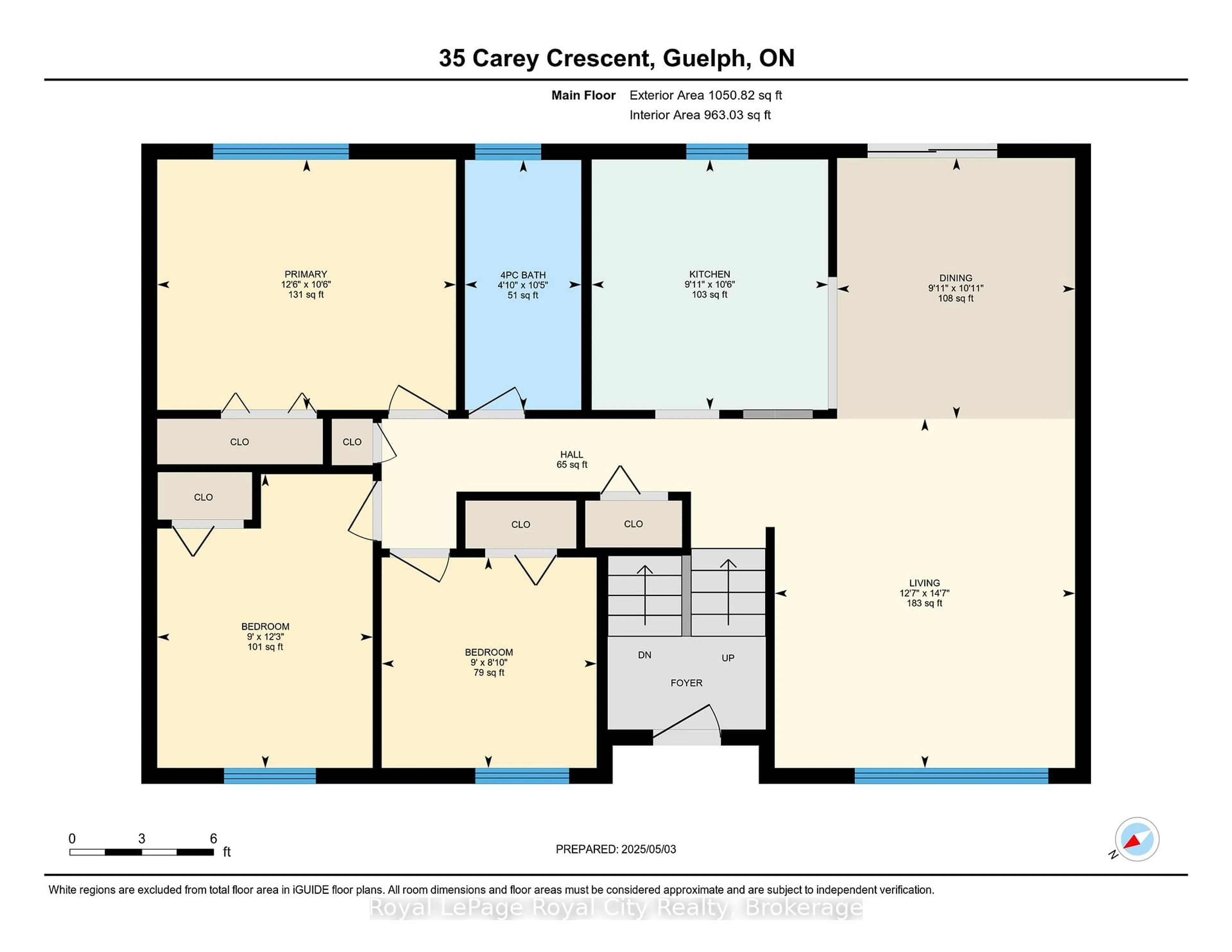 Floor plan for 35 Carey Cres, Guelph Ontario N1H 7J9