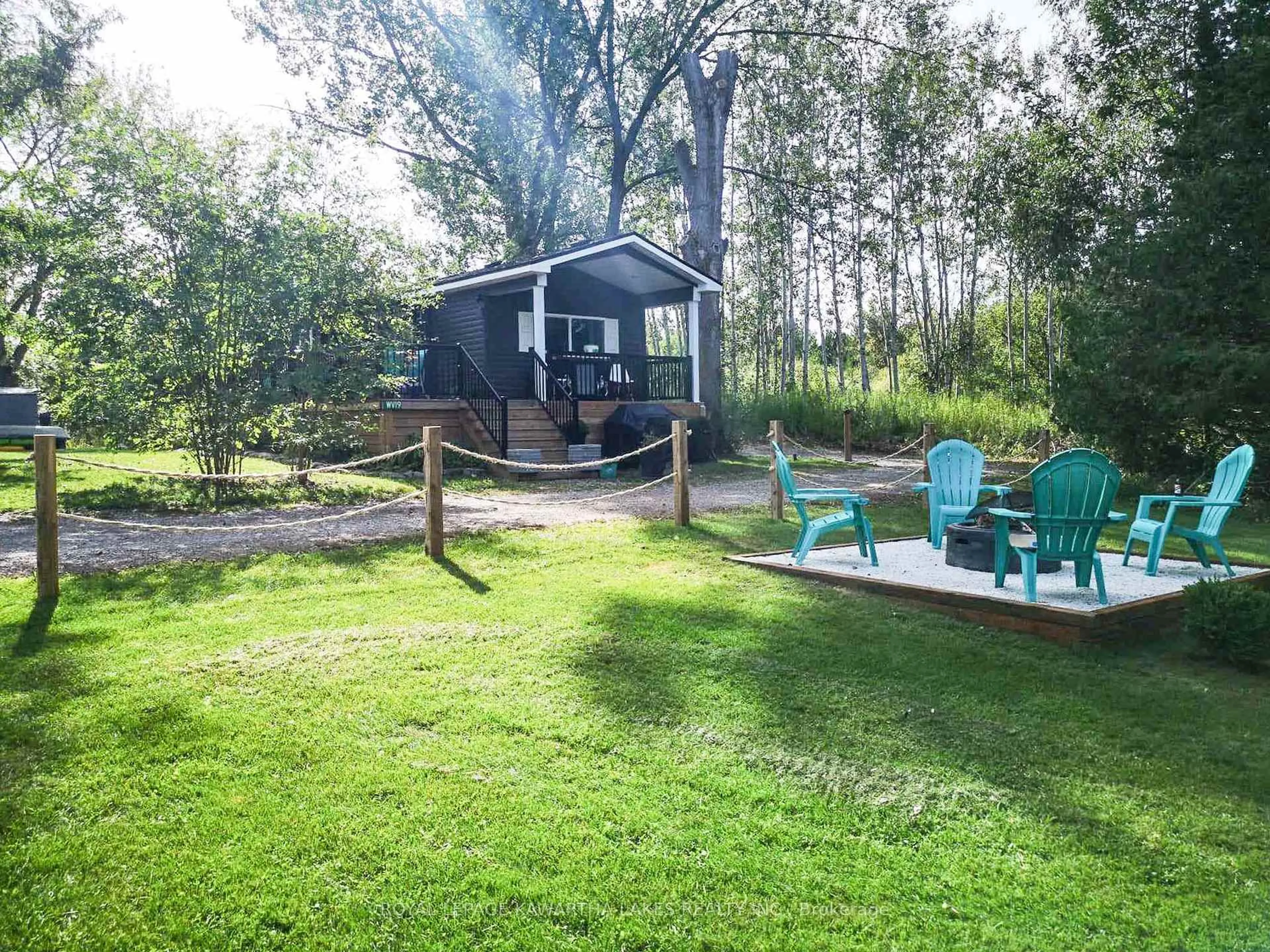 A pic from outside/outdoor area/front of a property/back of a property/a pic from drone, water/lake/river/ocean view for 657 Thunder Bridge Rd #WV19, Kawartha Lakes Ontario K9V 4R1