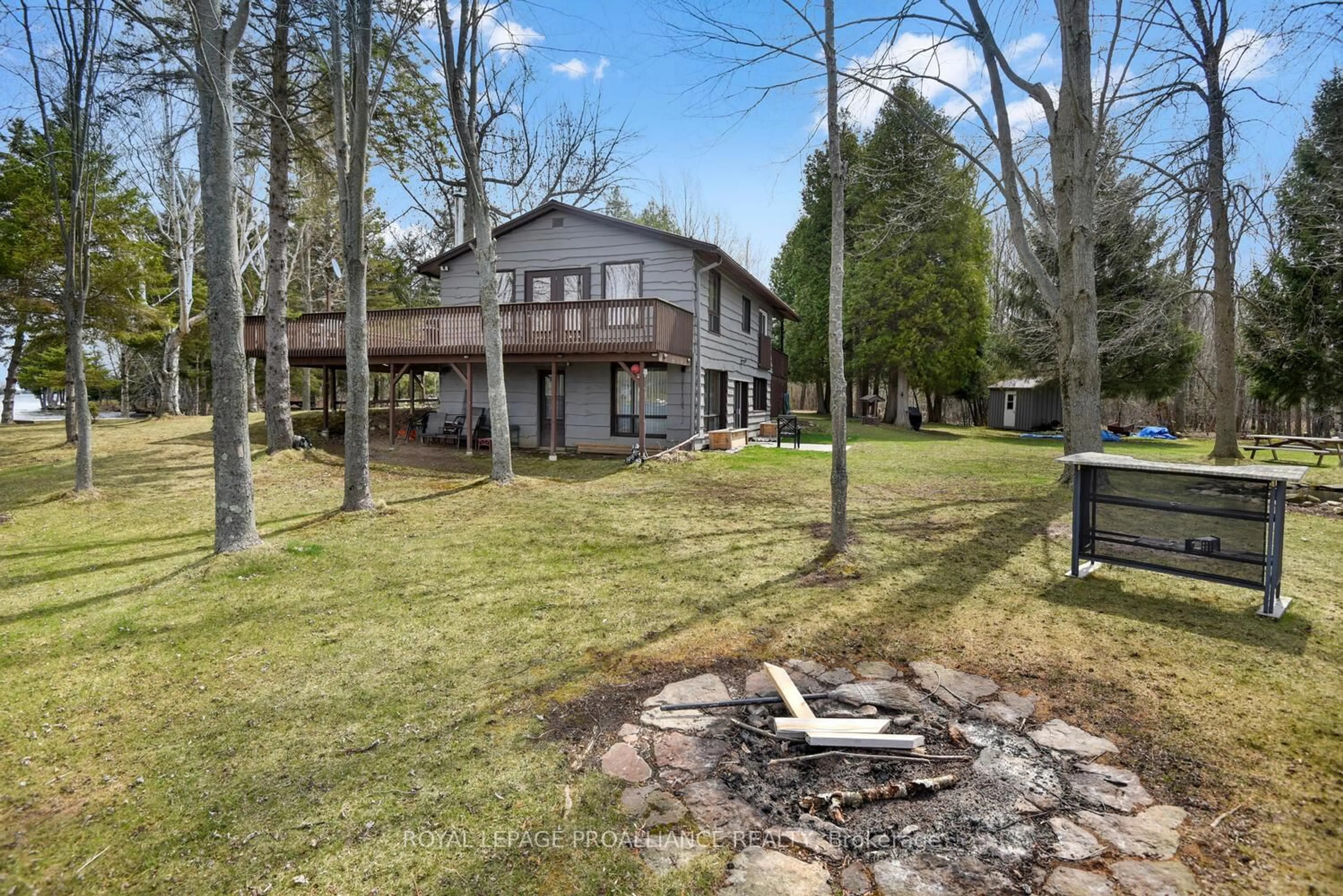 A pic from outside/outdoor area/front of a property/back of a property/a pic from drone, unknown for 365 McNamee Lane, Rideau Lakes Ontario K0G 1V0
