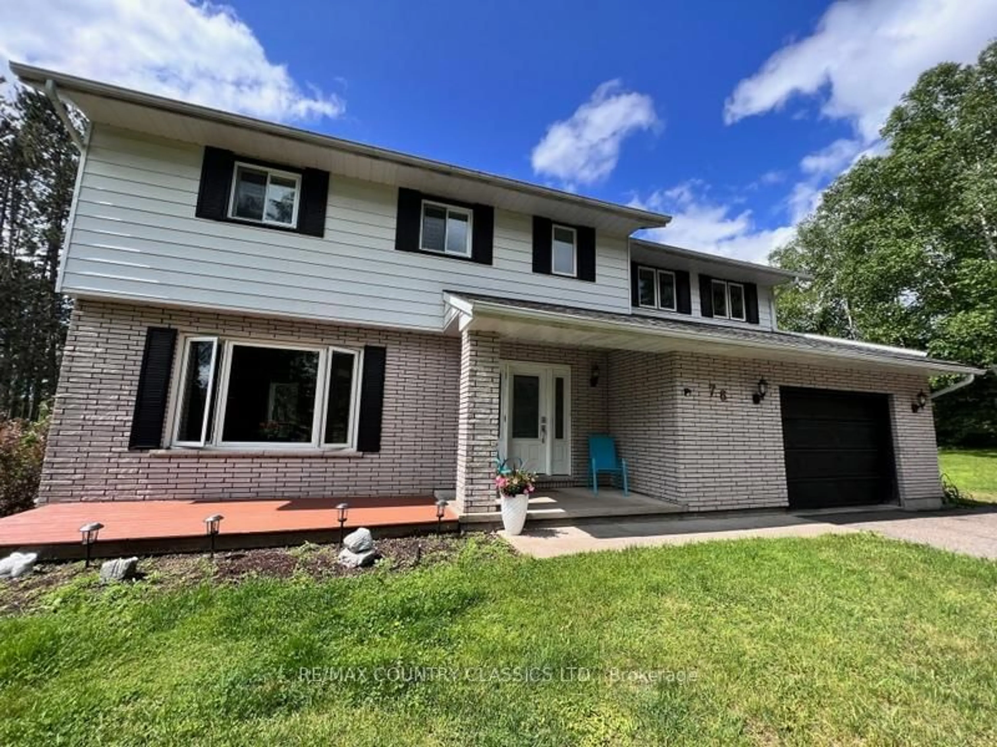 Home with vinyl exterior material, street for 76 York River Dr, Bancroft Ontario K0L 1C0