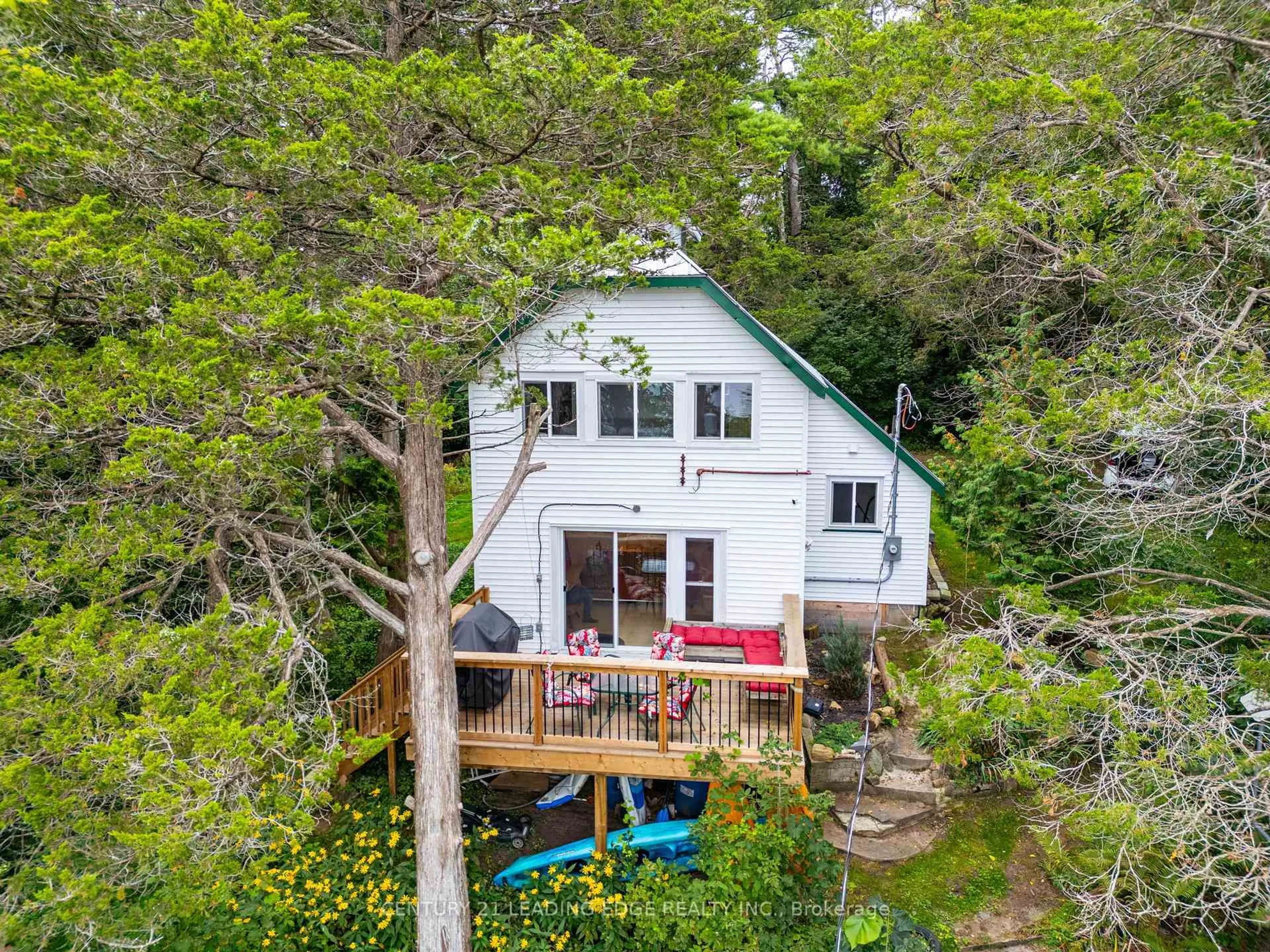 A pic from outside/outdoor area/front of a property/back of a property/a pic from drone, water/lake/river/ocean view for 2385A COUNTY ROAD 9 N/A, Napanee Ontario K7R 3K8