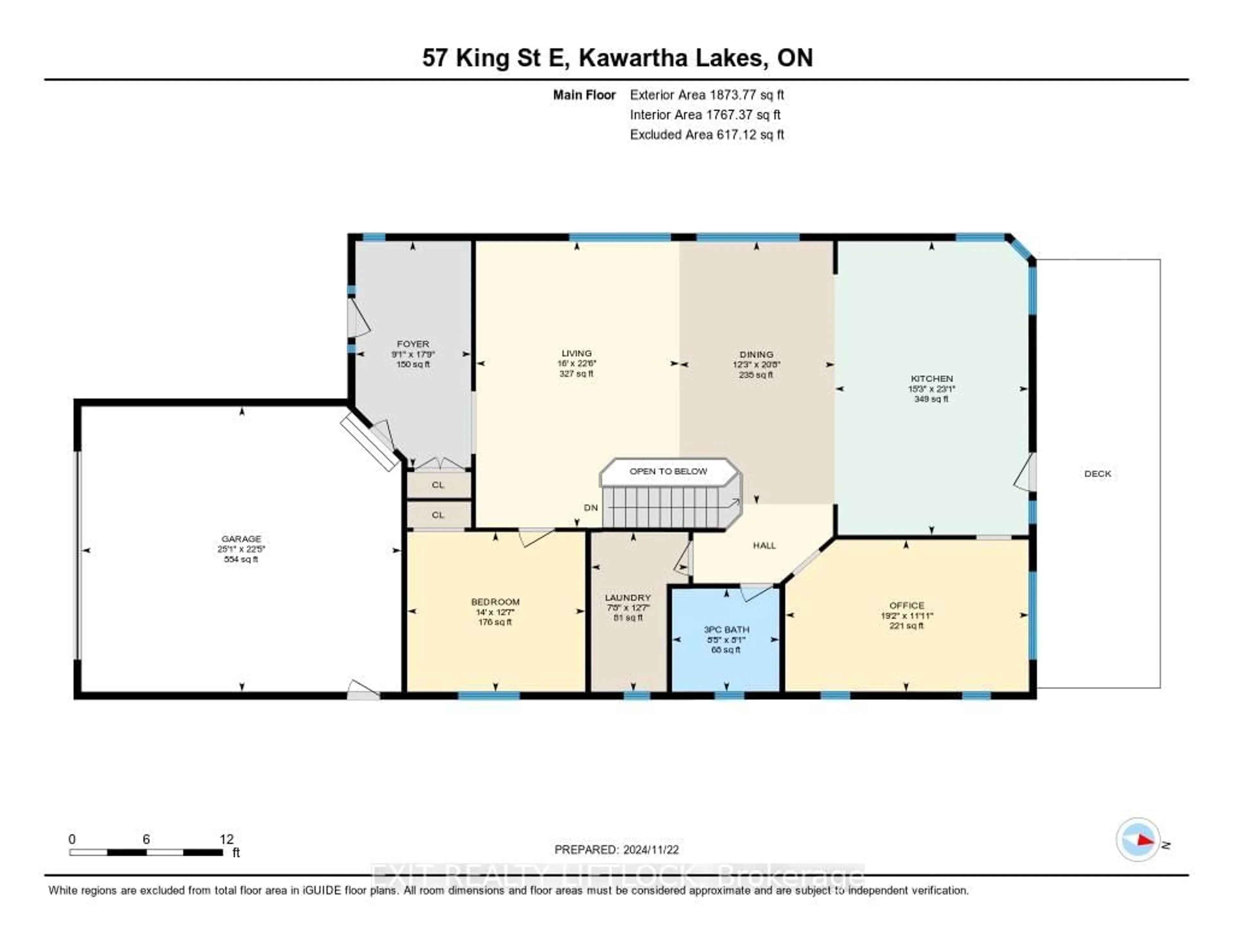 Floor plan for 57 King St, Kawartha Lakes Ontario K0L 2W0