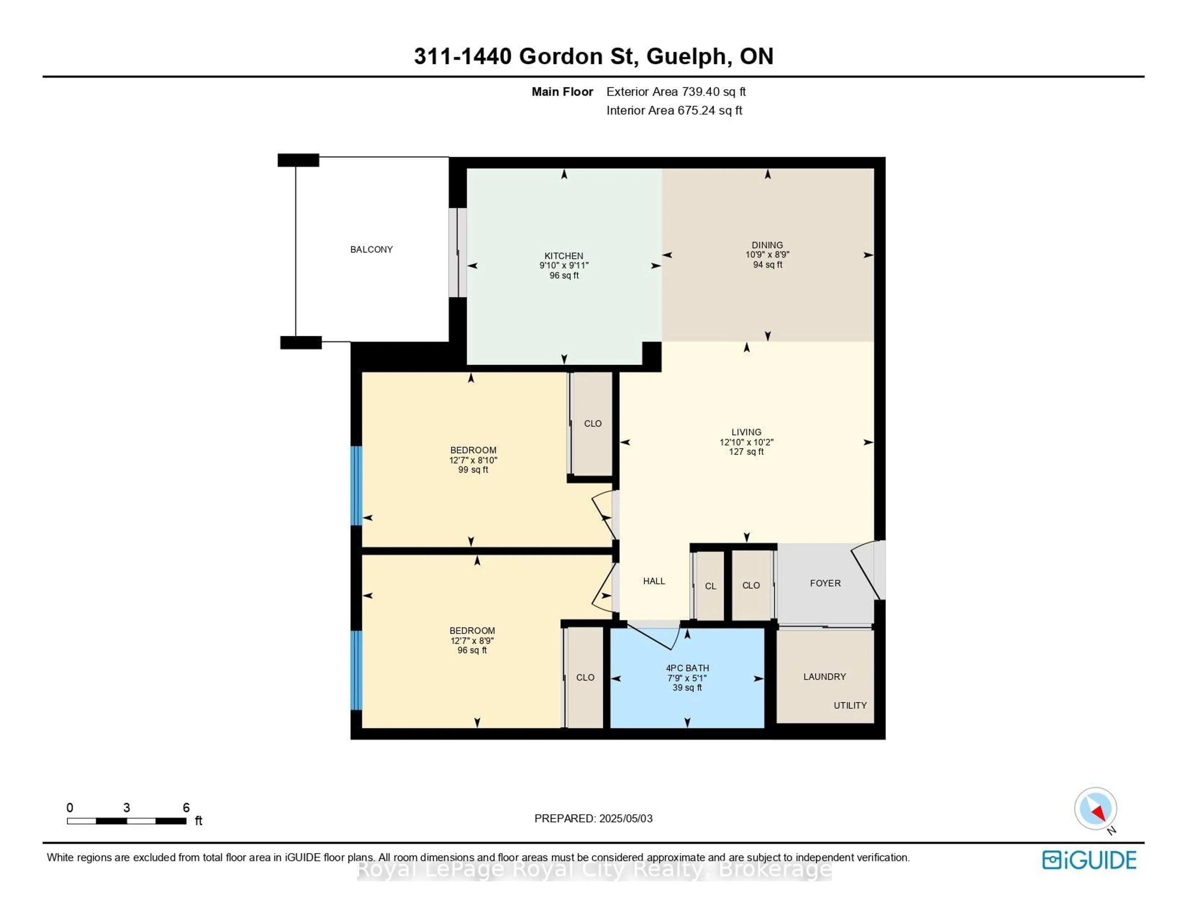 Floor plan for 1440 GORDON St #311, Guelph Ontario N1L 1C8
