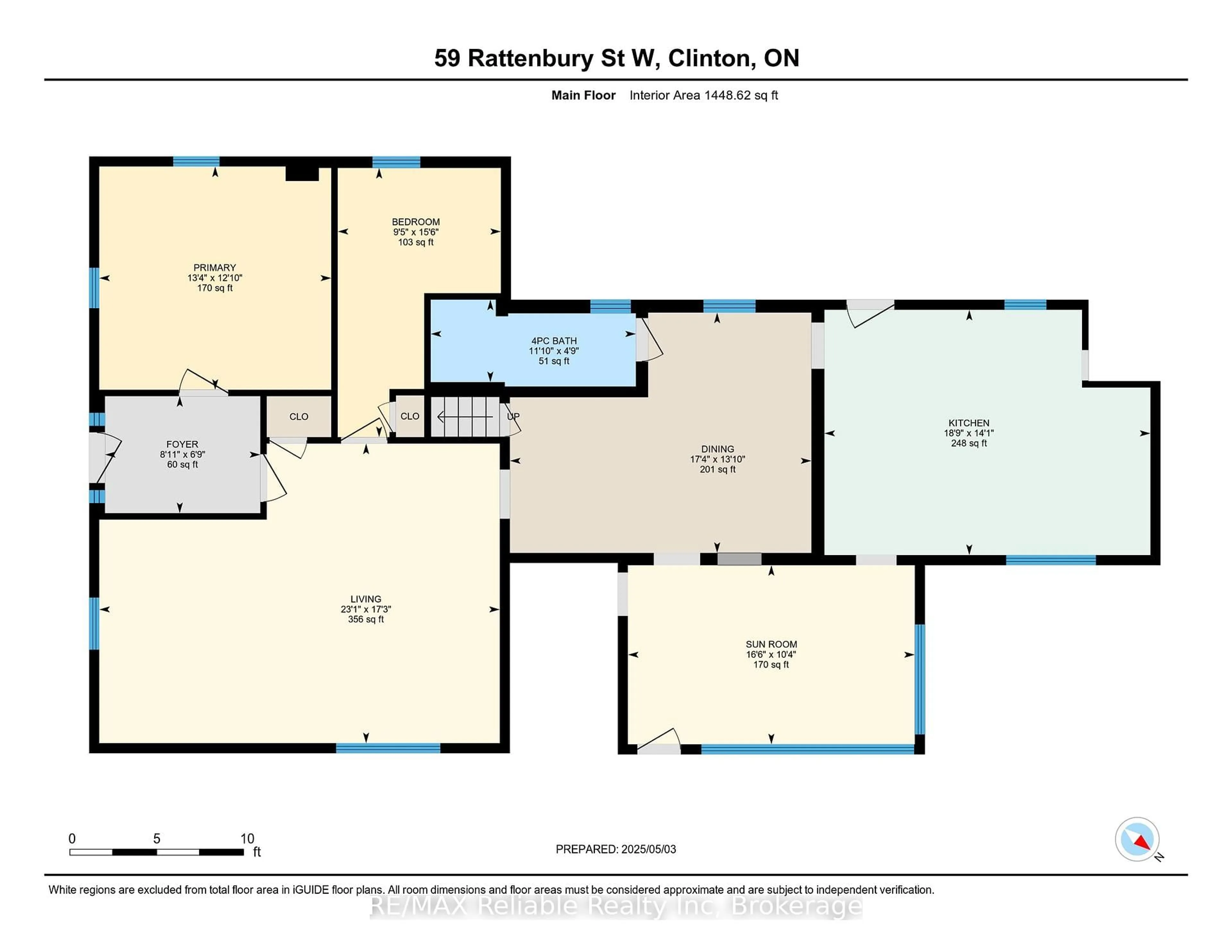 Floor plan for 59 Rattenbury St, Central Huron Ontario N0M 1L0