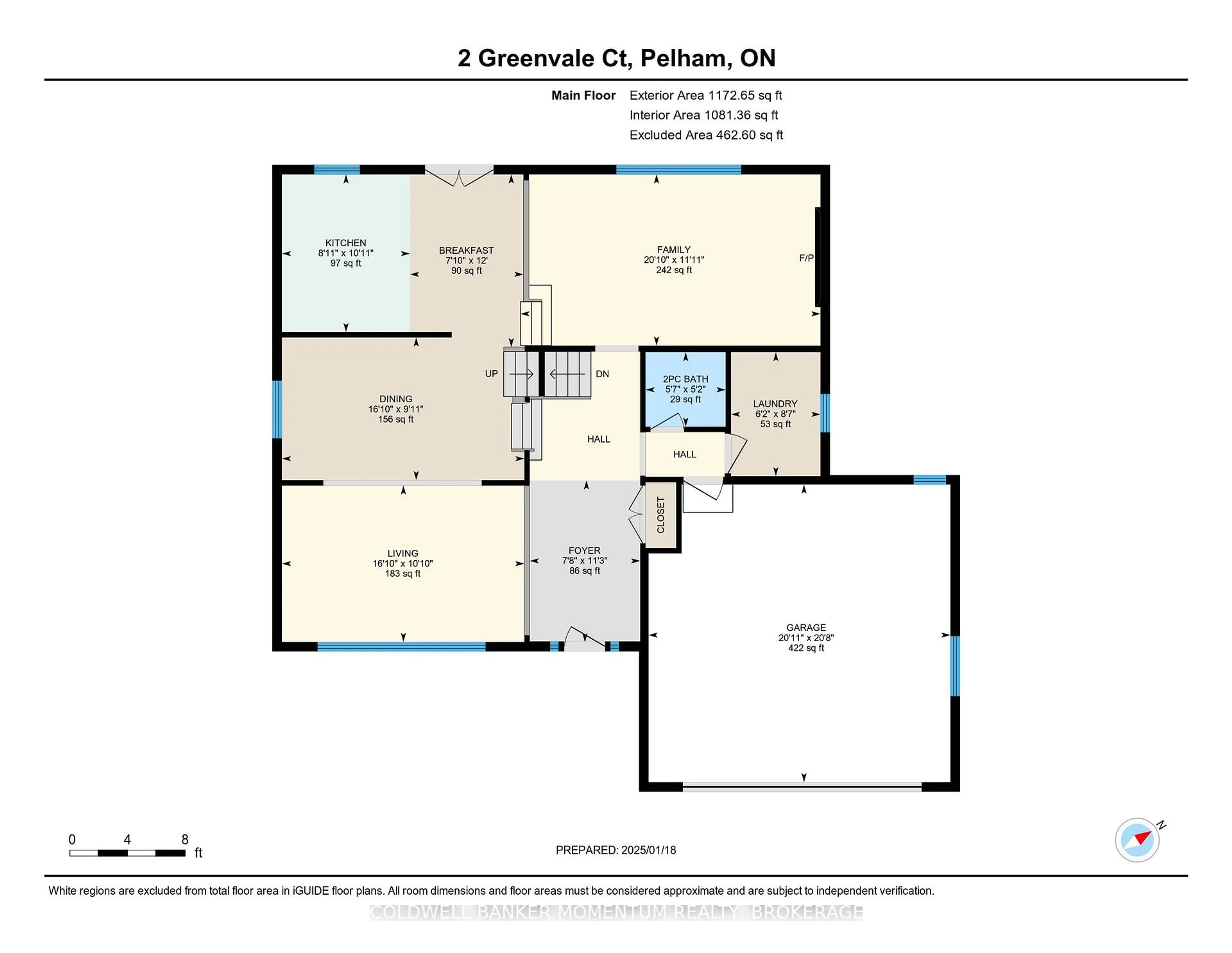 Floor plan for 2 Greenvale Crt, Pelham Ontario L0S 1E1