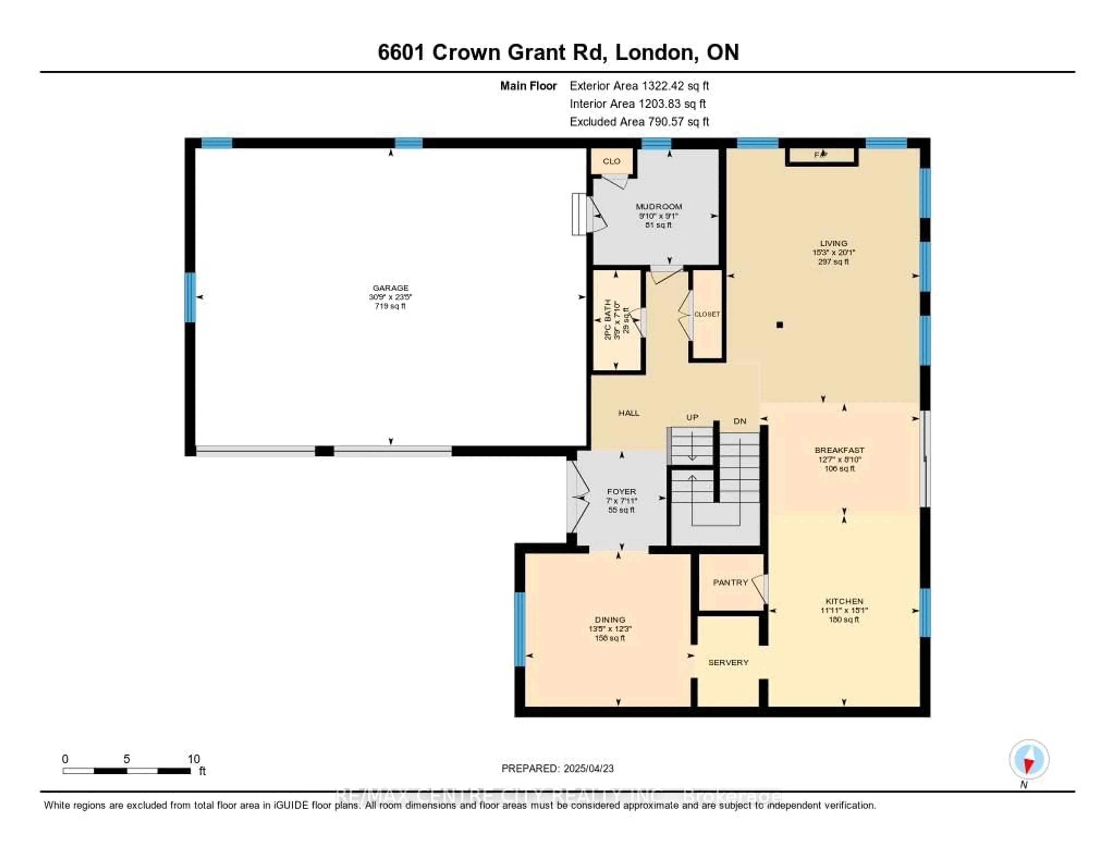 Floor plan for 6601 Crown Grant Rd, London South Ontario N6P 0G3