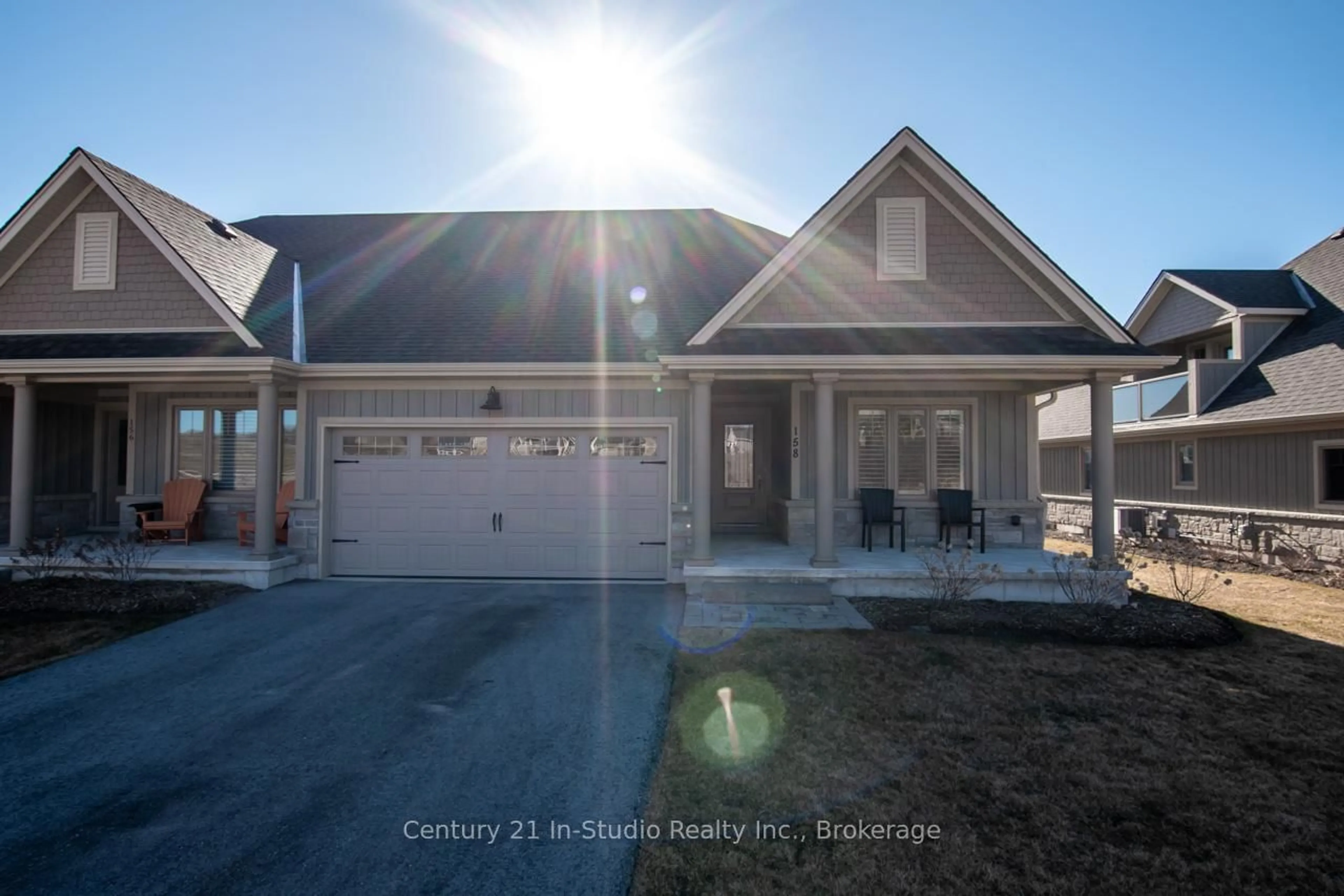 Home with vinyl exterior material, street for 158 Hawthorn Cres #11, Georgian Bluffs Ontario N0H 1S0