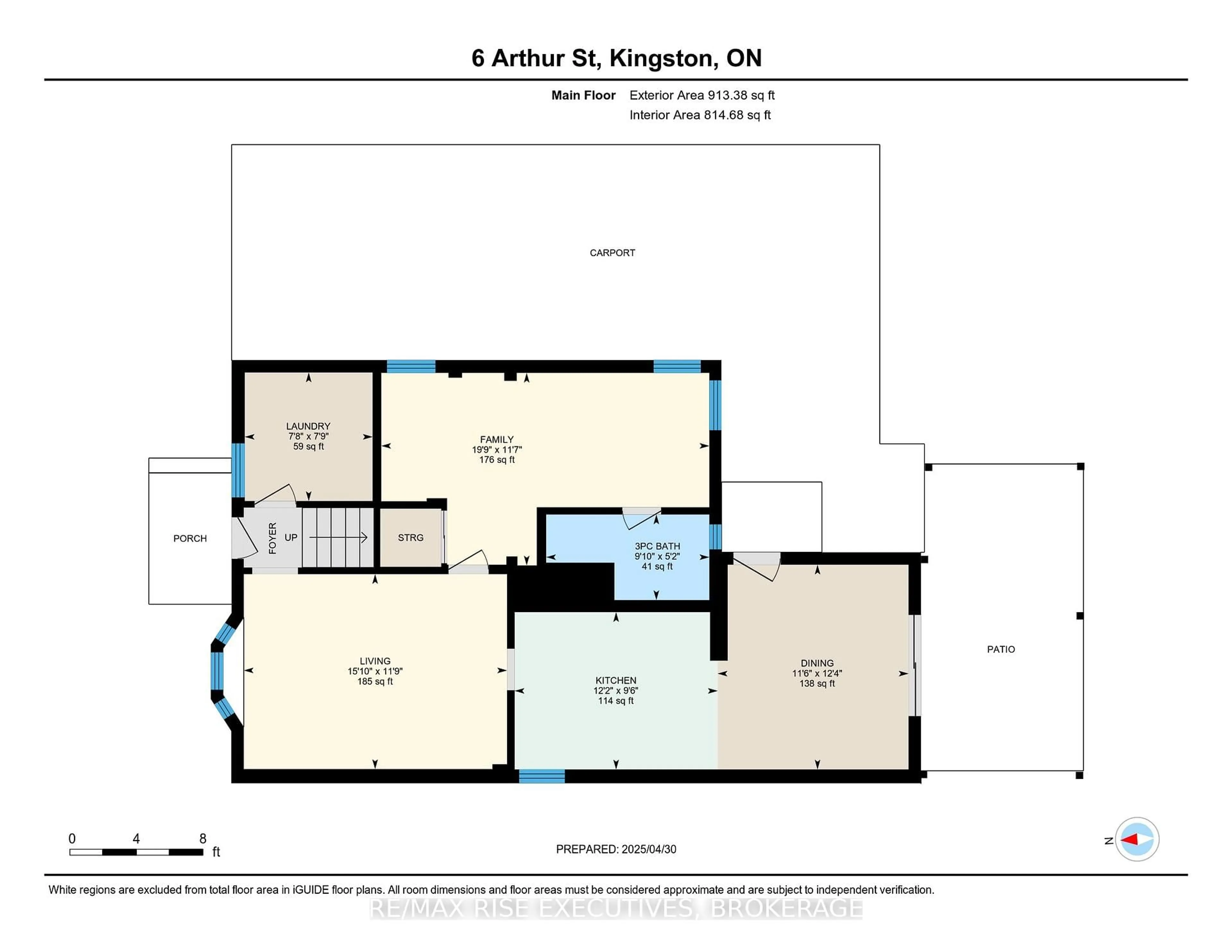 Floor plan for 6 Arthur St, Kingston Ontario K7K 2L4