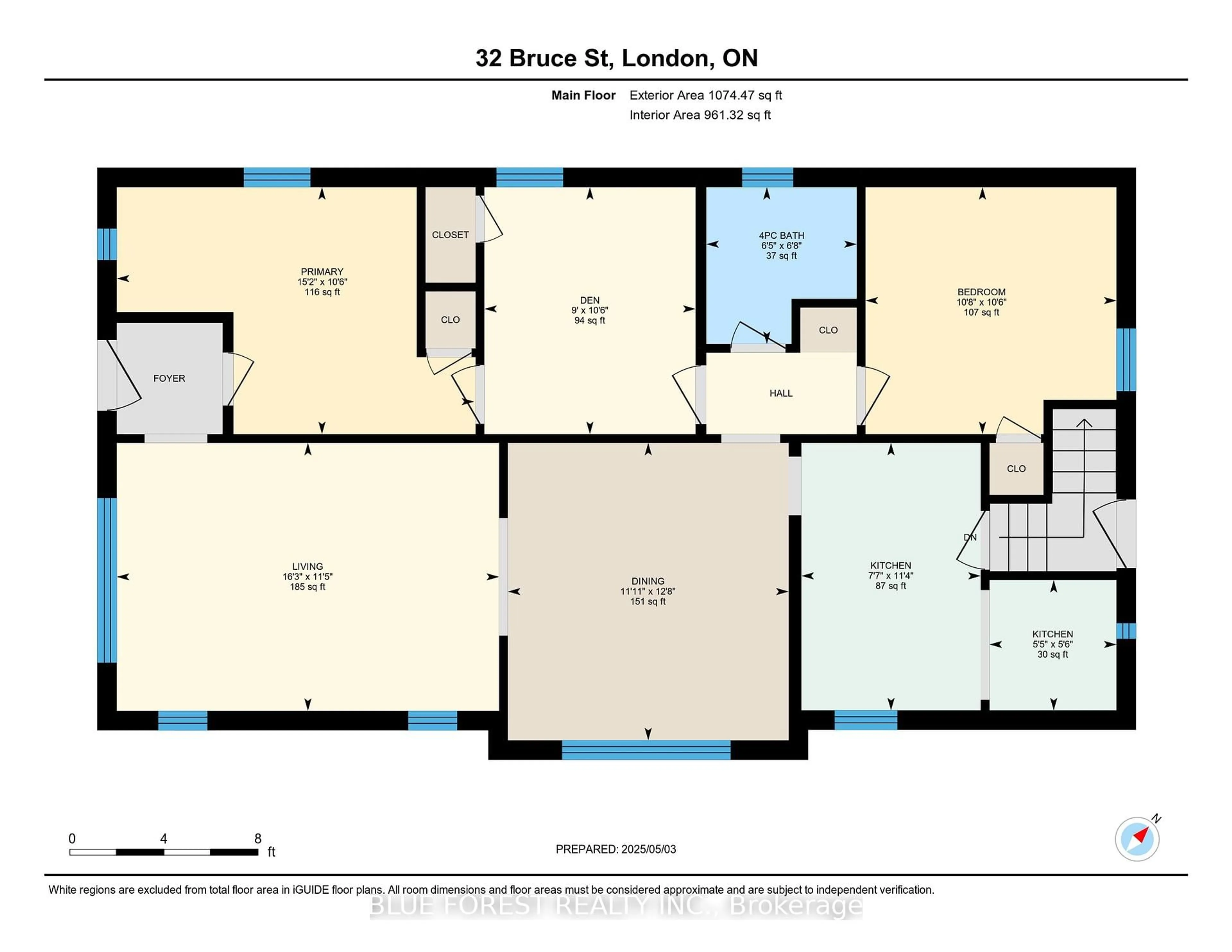 Floor plan for 32 Bruce St, London South Ontario N6C 1G5
