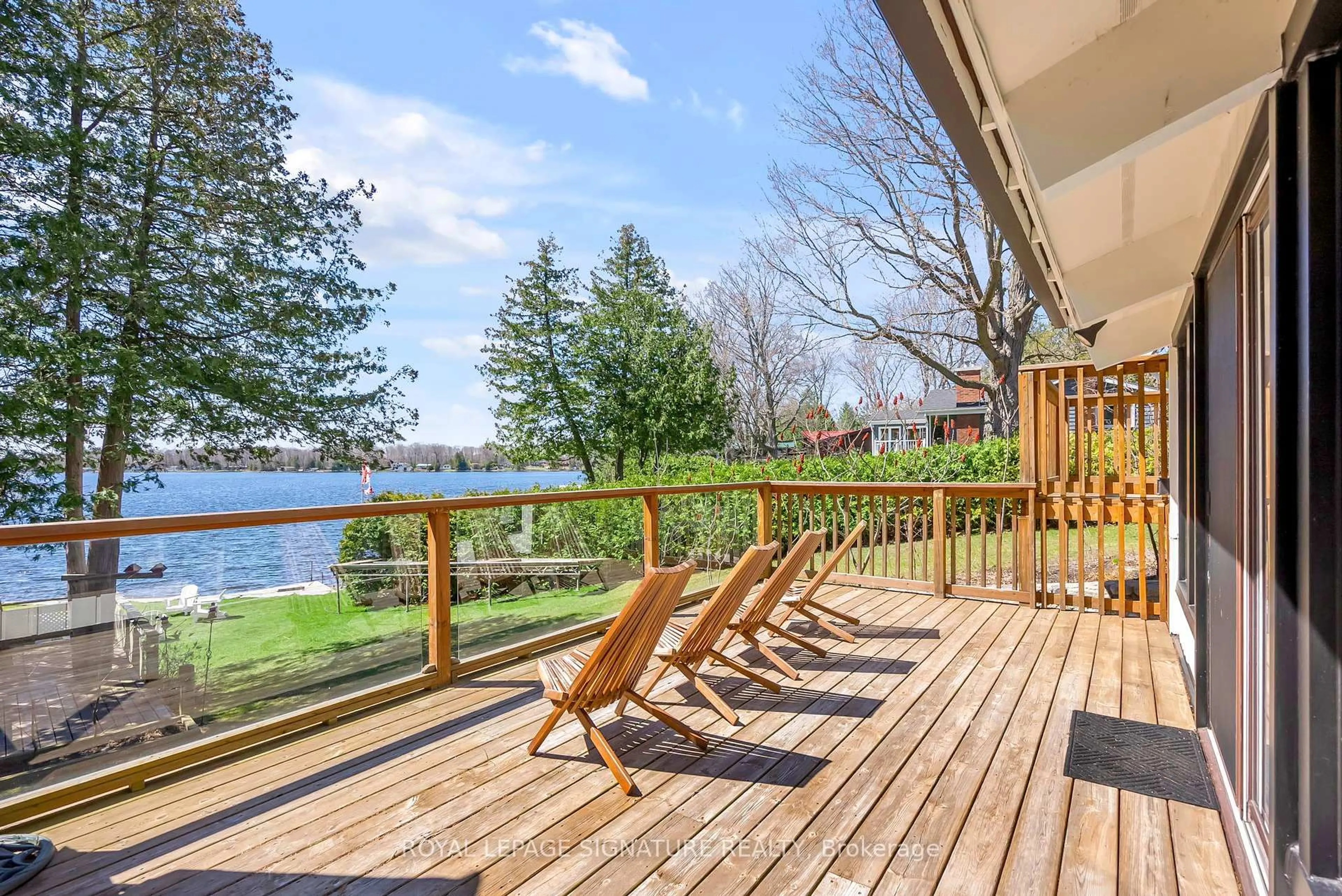 Patio, water/lake/river/ocean view for 16 Fire Route 61 N/A, Trent Lakes Ontario K0L 1J0