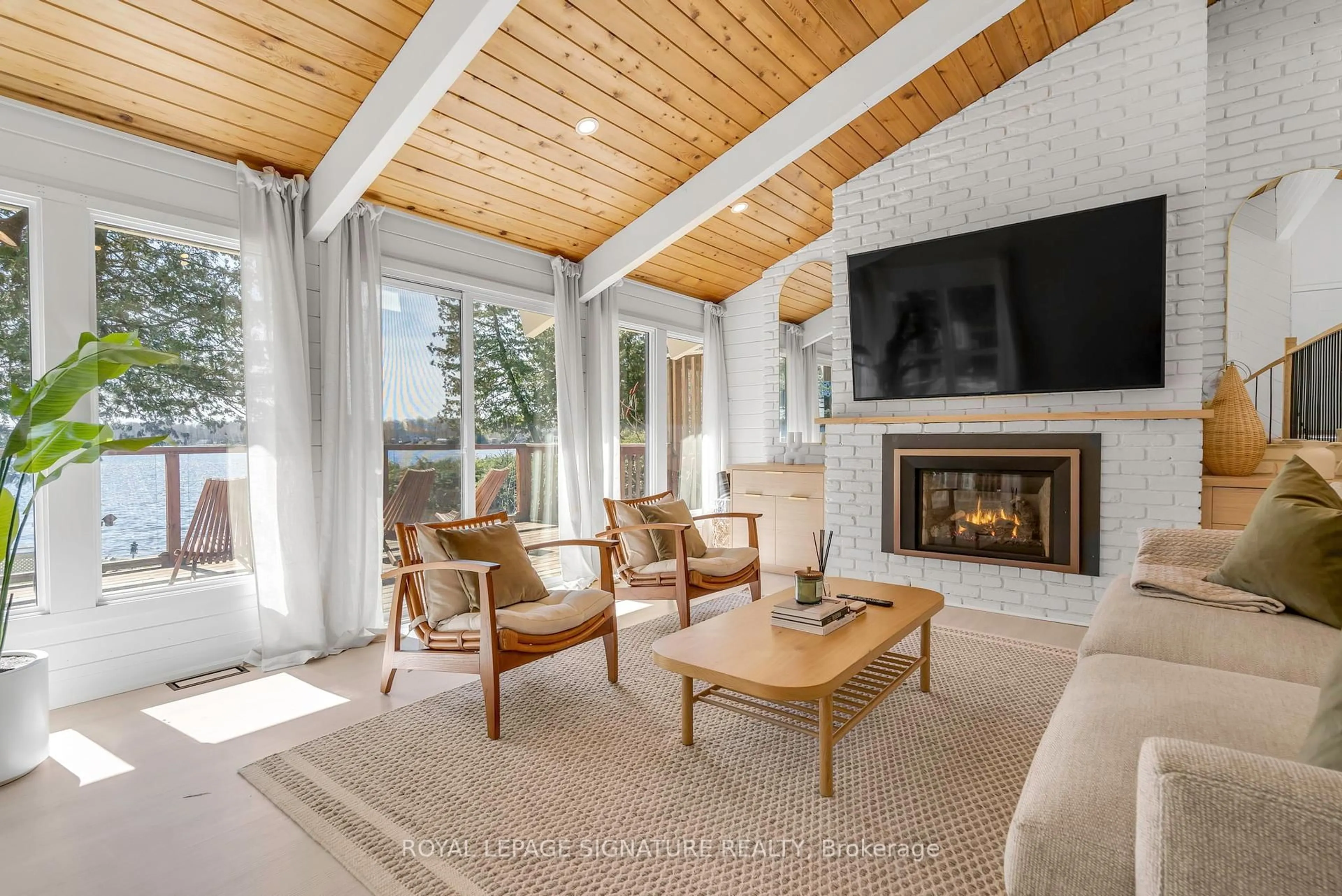 Living room with furniture, unknown for 16 Fire Route 61 N/A, Trent Lakes Ontario K0L 1J0