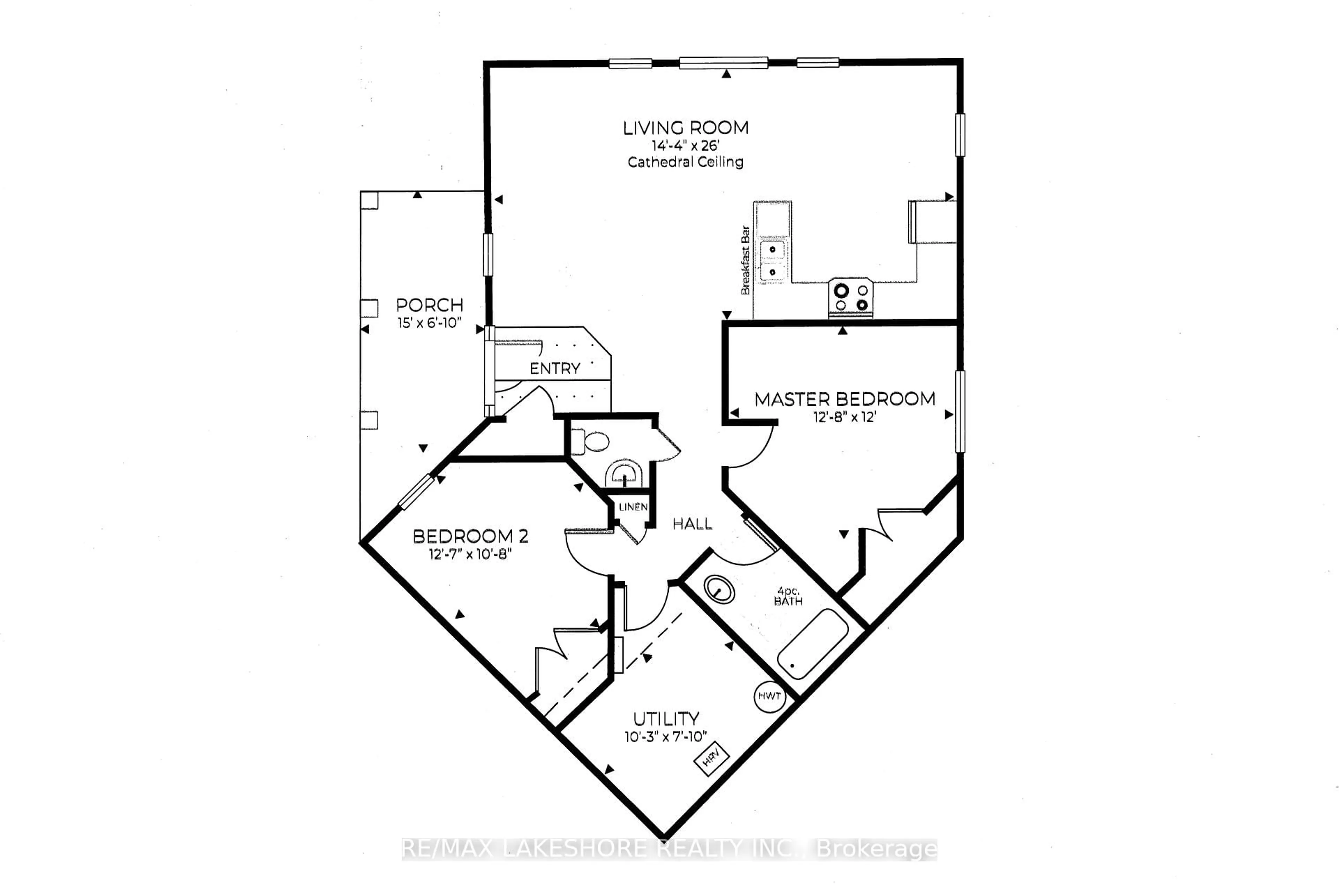Floor plan for 14 MEADOWCREEK Dr #103, Brighton Ontario K0K 1H0