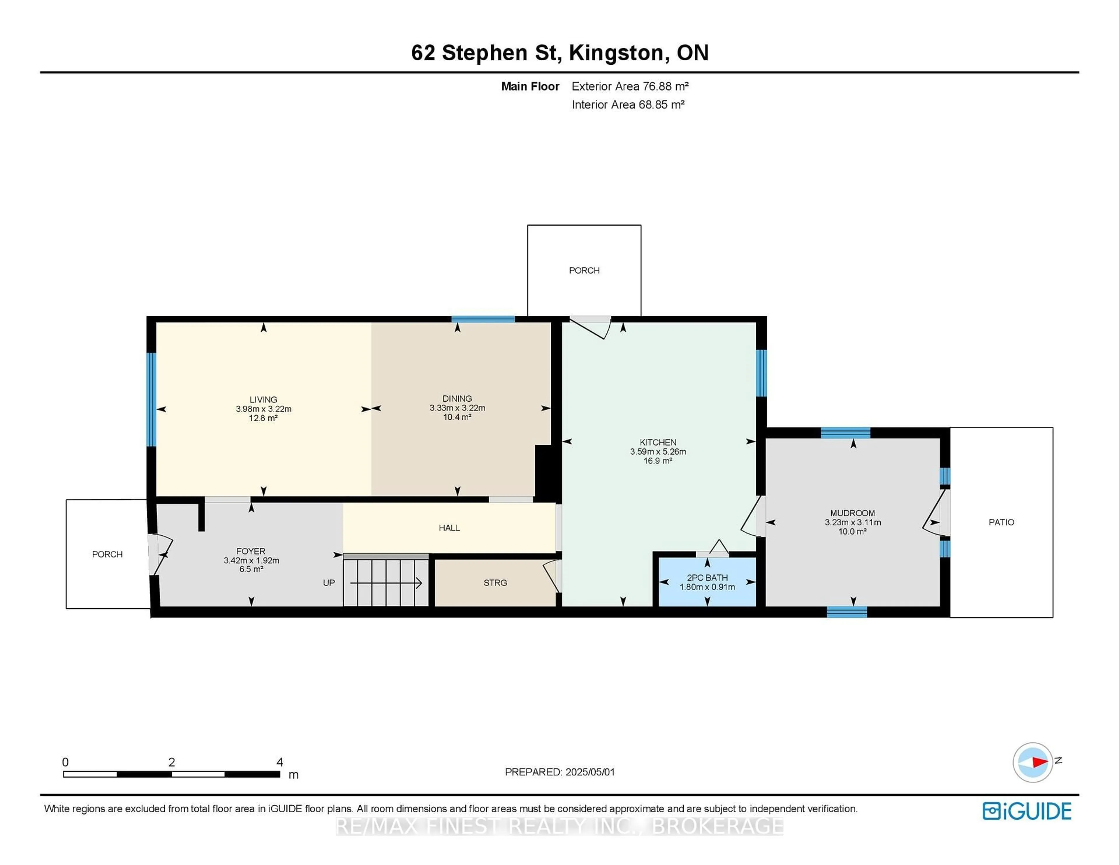 Floor plan for 62 Stephen St, Kingston Ontario K7K 2C4