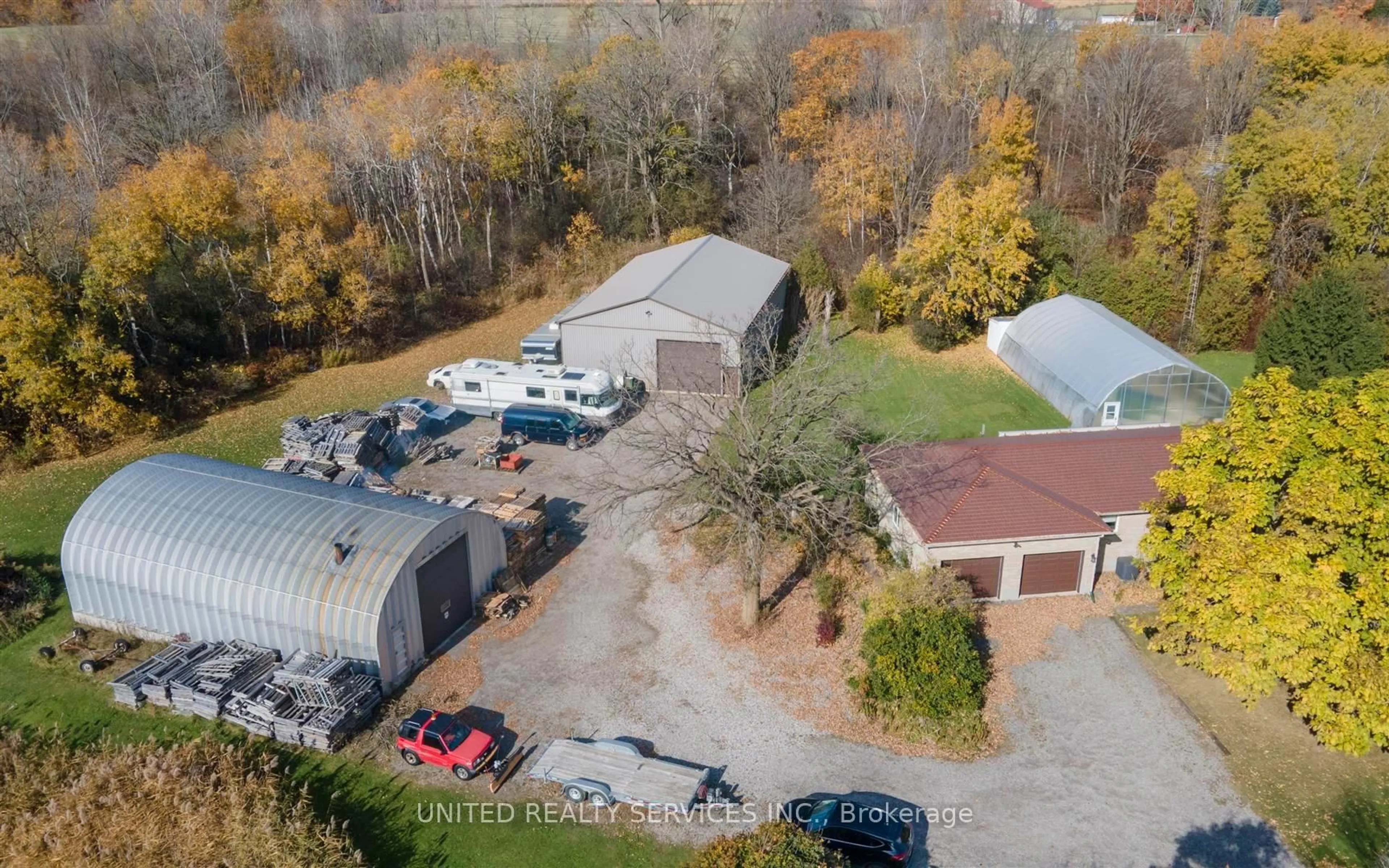 A pic from outside/outdoor area/front of a property/back of a property/a pic from drone, unknown for 22181 Cherry Hill Rd, Thames Centre Ontario N0M 2P0