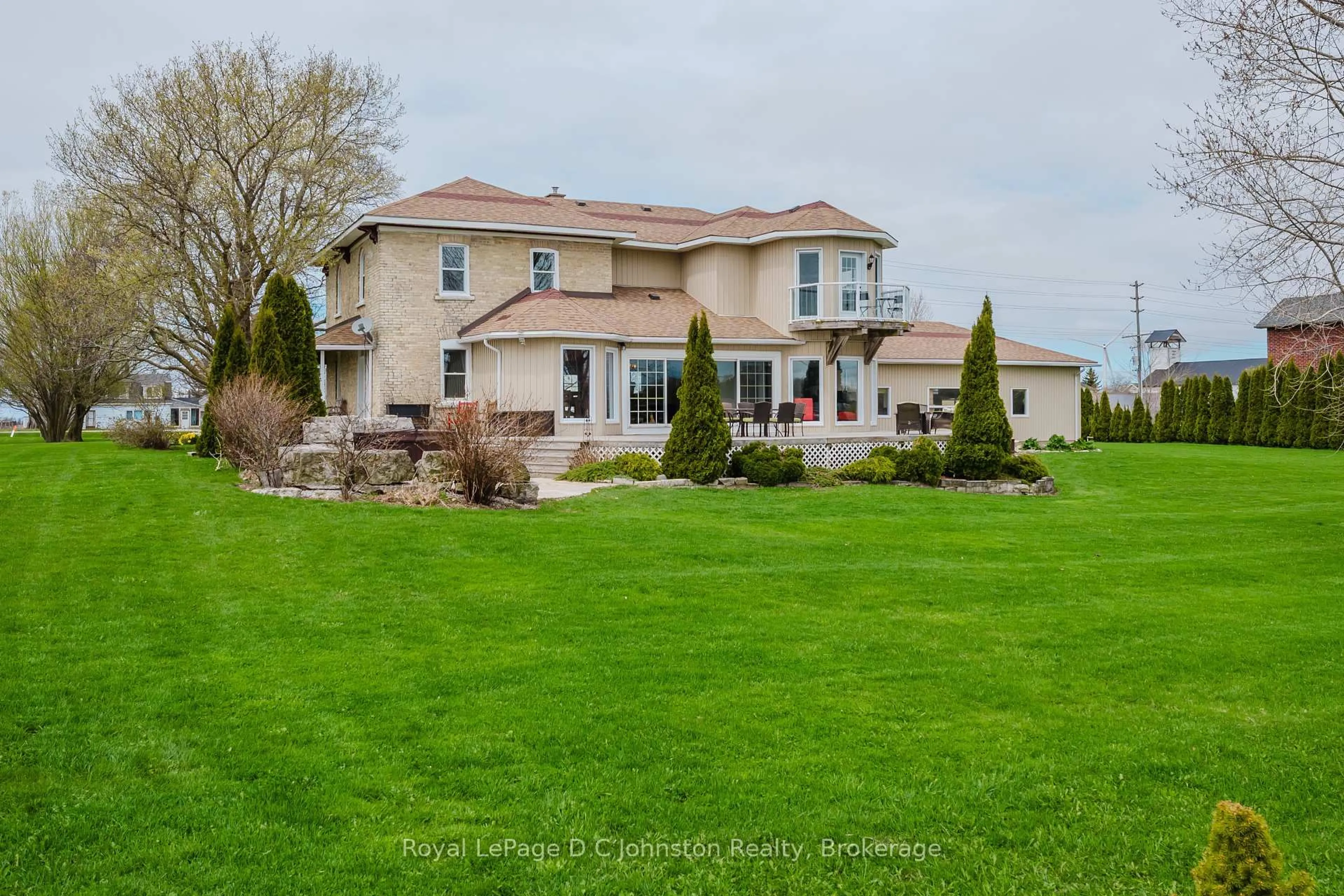 A pic from outside/outdoor area/front of a property/back of a property/a pic from drone, water/lake/river/ocean view for 3622 Highway 21 N/A, Kincardine Ontario N0G 2T0